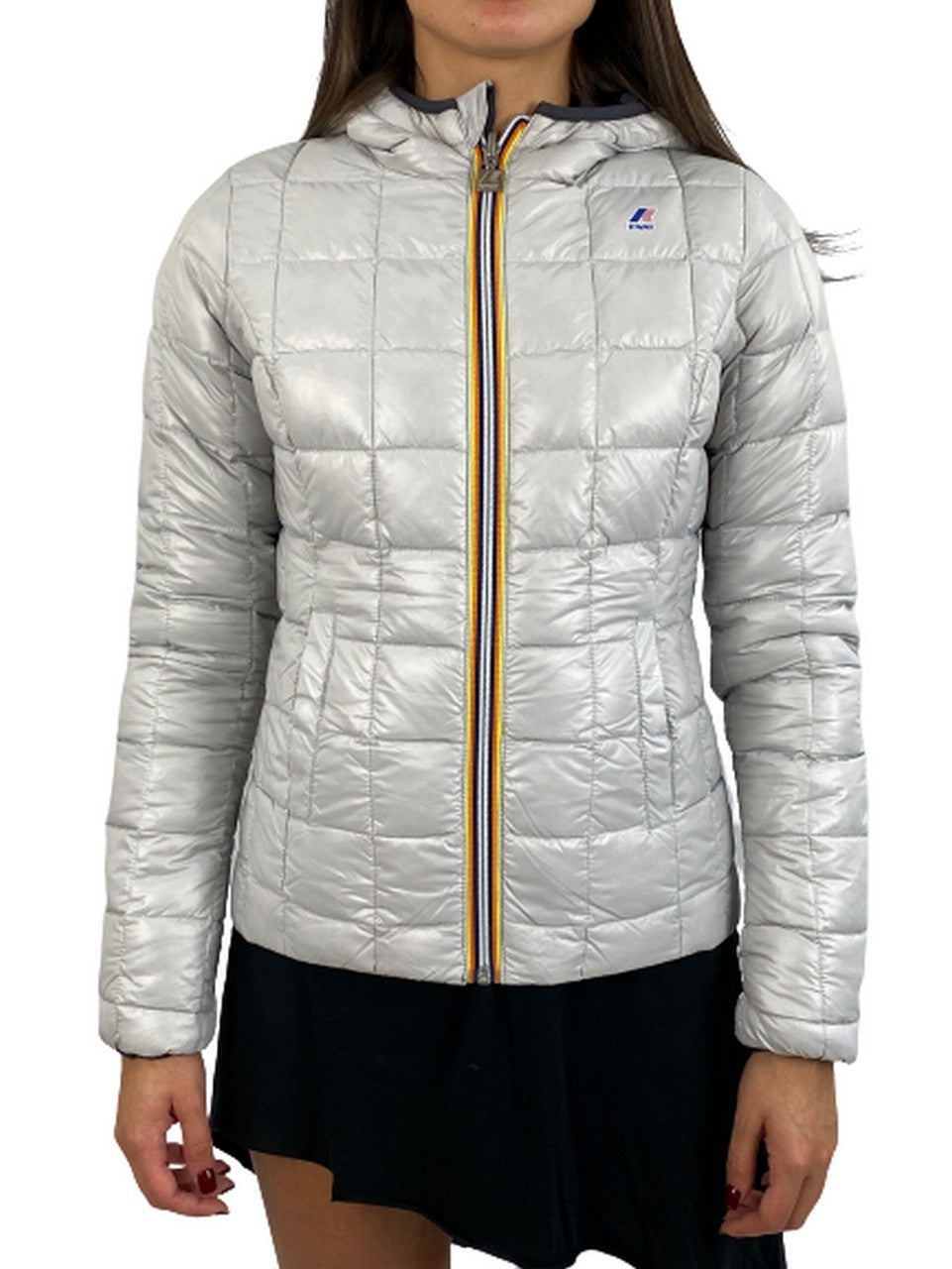 K-Way Giubbino K002II0 - SanShopLuxury - -50%, 2018, 4=XXL, 7=M, 8=S, 9=XS, Abbigliamento, Autunno/Inverno, Bianco, Donna, FW18, Giubbino, Grigio, K-Way, Nero, Outlet, Rosa
