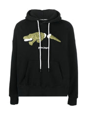 Felpa Palm Angels PMBB058C99FLE002 - SanShopLuxury - Abbigliamento, Autunno/Inverno, Bianco, Carry Over, Con Cappuccio, Continuativo, Felpa, Idoneo, M, Nero, New, Palm Angels, Primavera/Estate, S, Uomo, XL