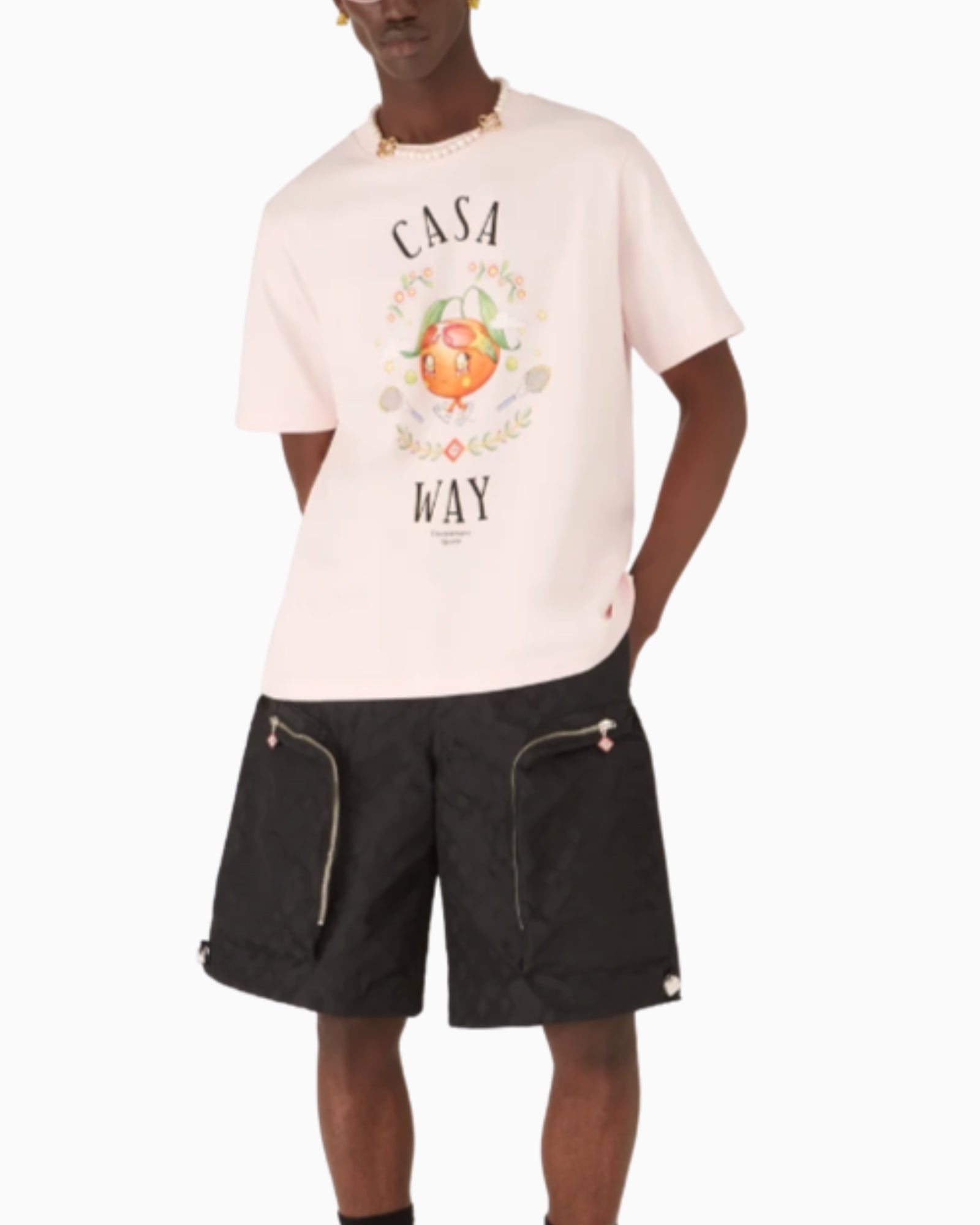 Casablanca T-Shirt MAW25JTS001/09 - SanShopLuxury - 2025, Abbigliamento, Autunno/Inverno, Casablanca, FW25, Idoneo, L, M, New, Rosa, S, T-Shirt, Uomo, XL, XXL, XXXL