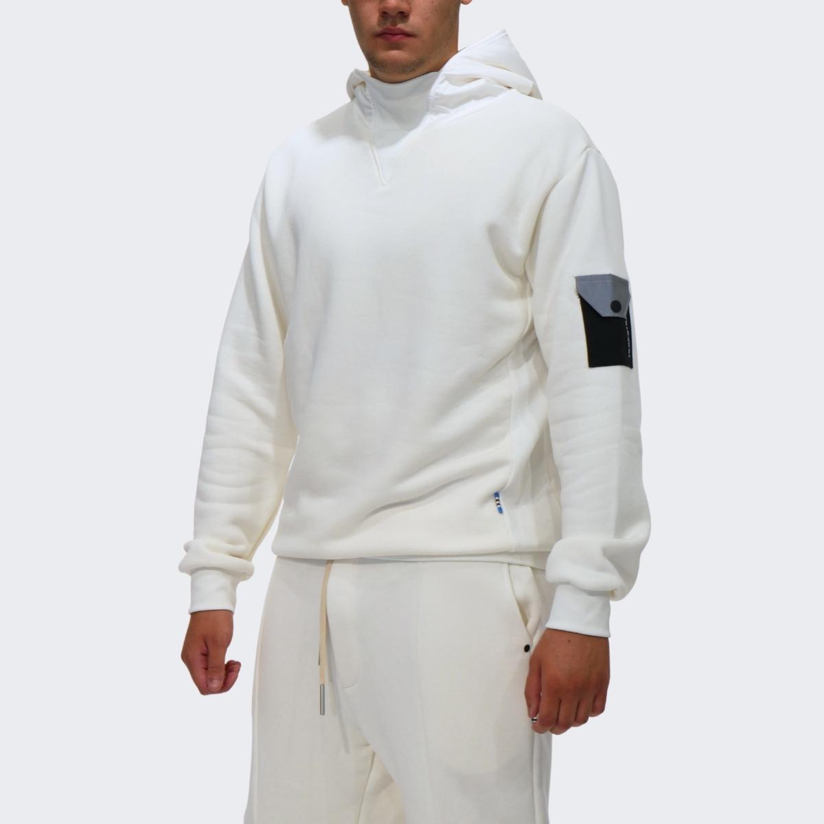 Inverno, Bianco, Chiodi Milano, Con Cappuccio, Felpa, FW23, Idoneo, L, M, Nero, Outlet, S, Uomo, XL, XXL, XXXL