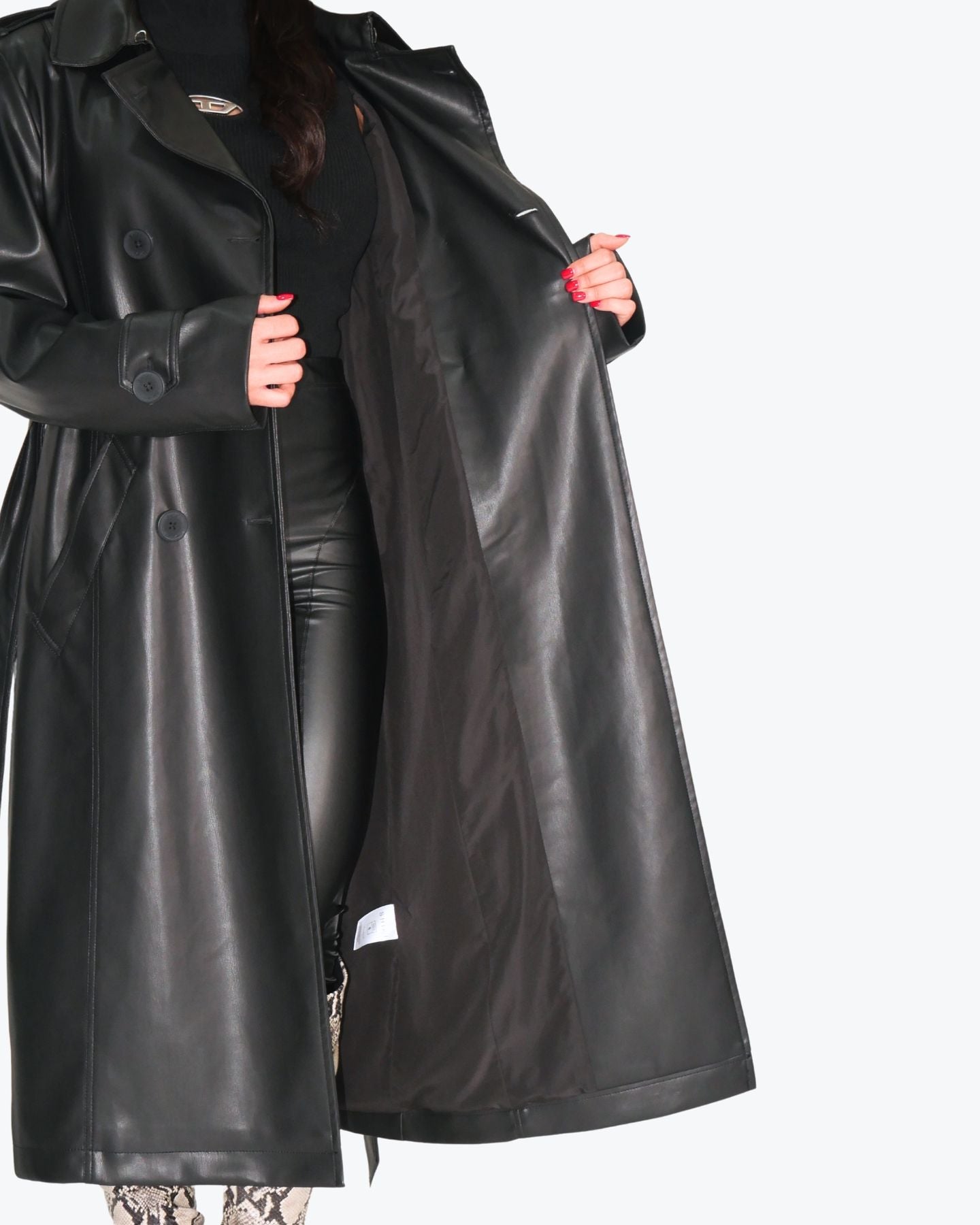 Shiki Trench SABINA - SanShopLuxury - 2024, Abbigliamento, Autunno/Inverno, Donna, FW24, Idoneo, M, Nero, Outlet, S, Shiki, Trench, Ultimo