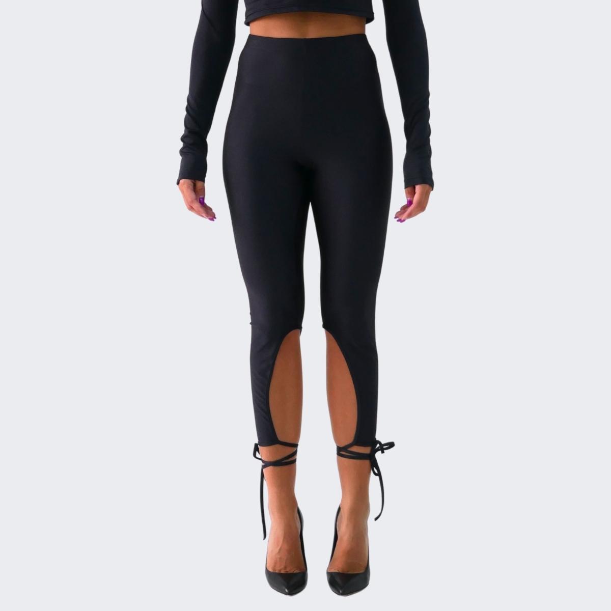 District Margherita Mazzei Leggings LT03 - SanShopLuxury - 2023, Abbigliamento, Activewear, Autunno/Inverno, District Margherita Mazzei, Donna, FW23, L, Leggings, M, Nero, Outlet, S, XS