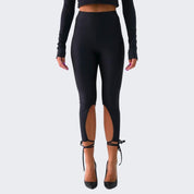 District Margherita Mazzei Leggings LT03 - SanShopLuxury - 2023, Abbigliamento, Activewear, Autunno/Inverno, District Margherita Mazzei, Donna, FW23, L, Leggings, M, Nero, Outlet, S, XS