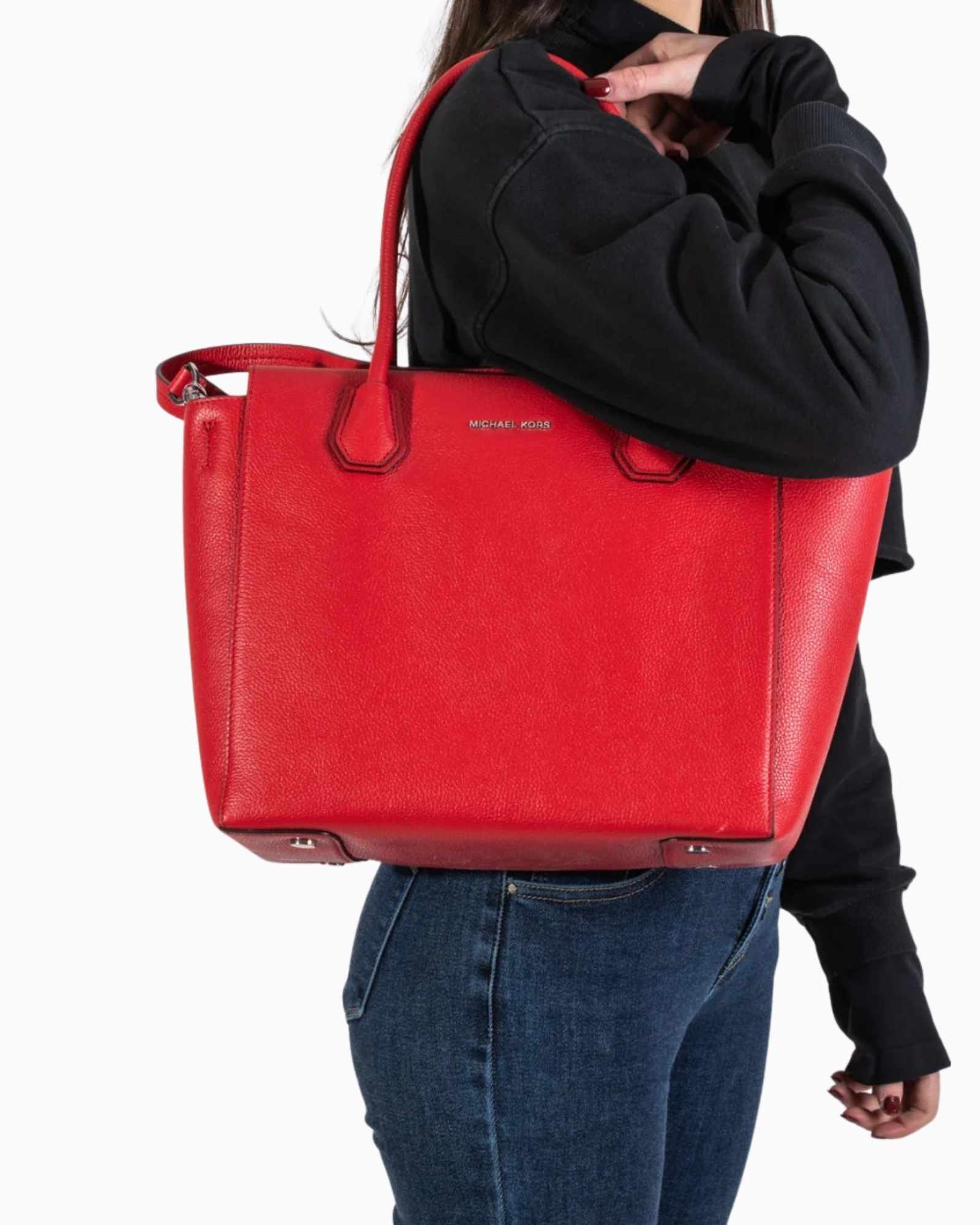 Michael Kors Borsa Da Spalla 30H6SM9S3L - SanShopLuxury - -50%, 2018, Autunno/Inverno, Beige, Borsa Da Spalla, Continuativo, Donna, FW18, Michael Kors, Outlet, Primavera/Estate, Rosso, Tracolla, Unica, Valigeria