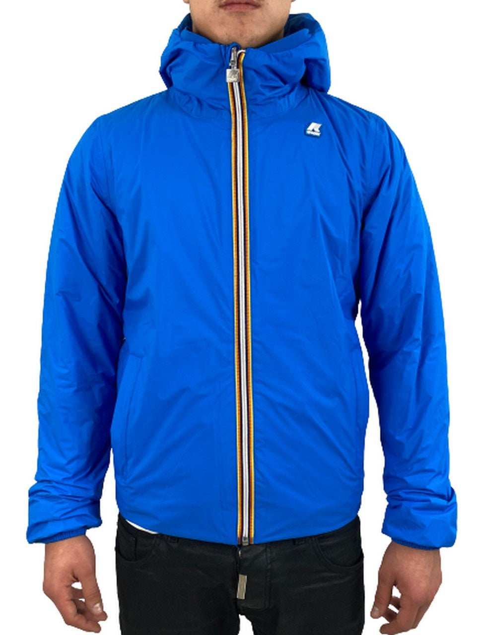 K-Way Giubbino K008JQ0 - SanShopLuxury - -50%, 2018, Abbigliamento, Autunno/Inverno, Blu Royal-Blu Navy, Blu-Rosso, FW18, Giubbino, K-Way, Outlet, S, Uomo