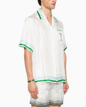 Casablanca Camicia UMPS25SH003 08 - SanShopLuxury - 2025, Abbigliamento, Bianco, Camicia, Casablanca, Idoneo, L, M, New, Primavera/Estate, S, SS25, Ultimo, Uomo, XL