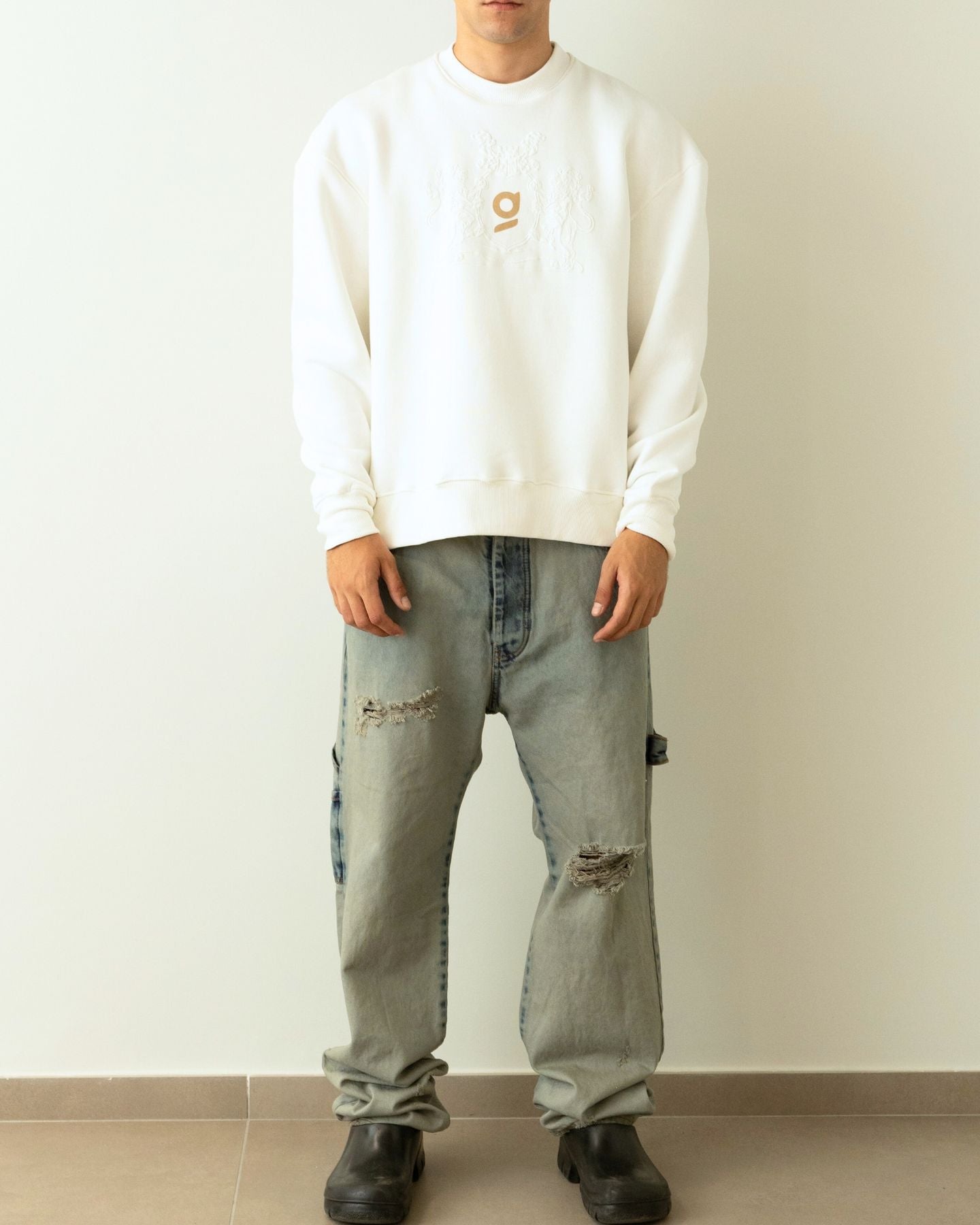 Inverno, Bianco, Felpa, FW24, Gavensemble, Idoneo, L, M, Outlet, S, Uomo, XL, XXL