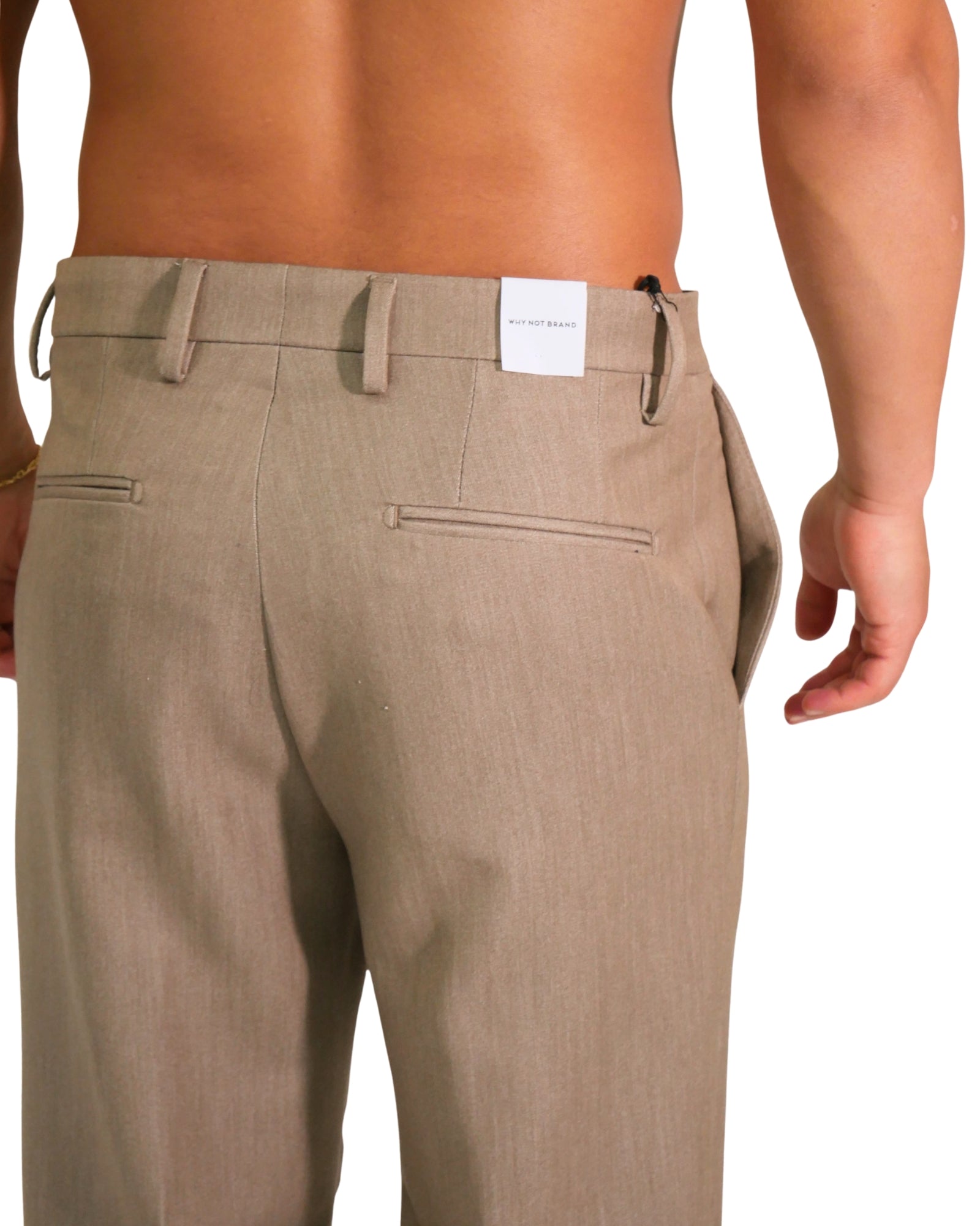 Why Not Brand Pantalone PA56-BEIGE