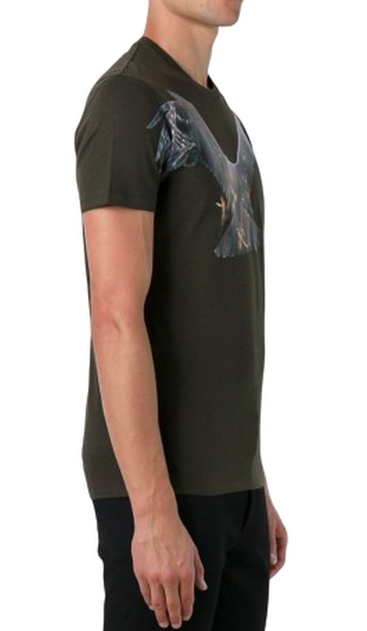 Neil Barrett T-Shirt BJT167S B554S - SanShopLuxury - -70%, 2017, Abbigliamento, Autunno/Inverno, FW17, Neil Barrett, Nero, Outlet, S, T-Shirt, Uomo, Verde, XS