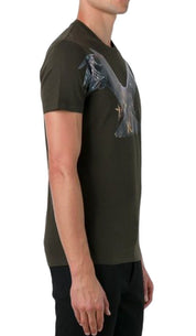 Neil Barrett T-Shirt BJT167S B554S - SanShopLuxury - -70%, 2017, Abbigliamento, Autunno/Inverno, FW17, Neil Barrett, Nero, Outlet, S, T-Shirt, Uomo, Verde, XS