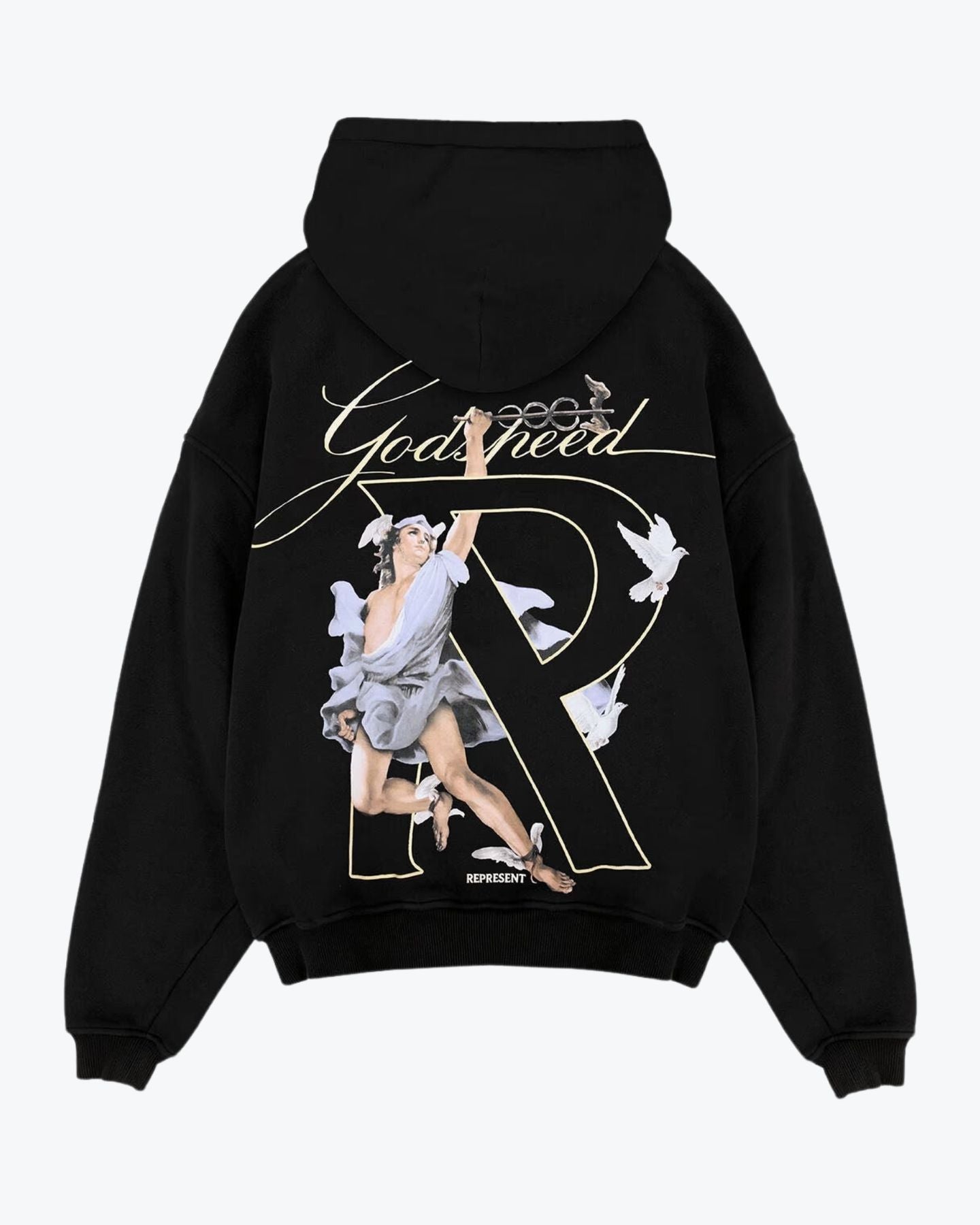 Represent Felpa MLM4230 001 - SanShopLuxury - 2024, Abbigliamento, Autunno/Inverno, Continuativo, Felpa, FW24, Idoneo, L, M, Nero, Outlet, Primavera/Estate, Represent, S, Uomo, XL, XXL