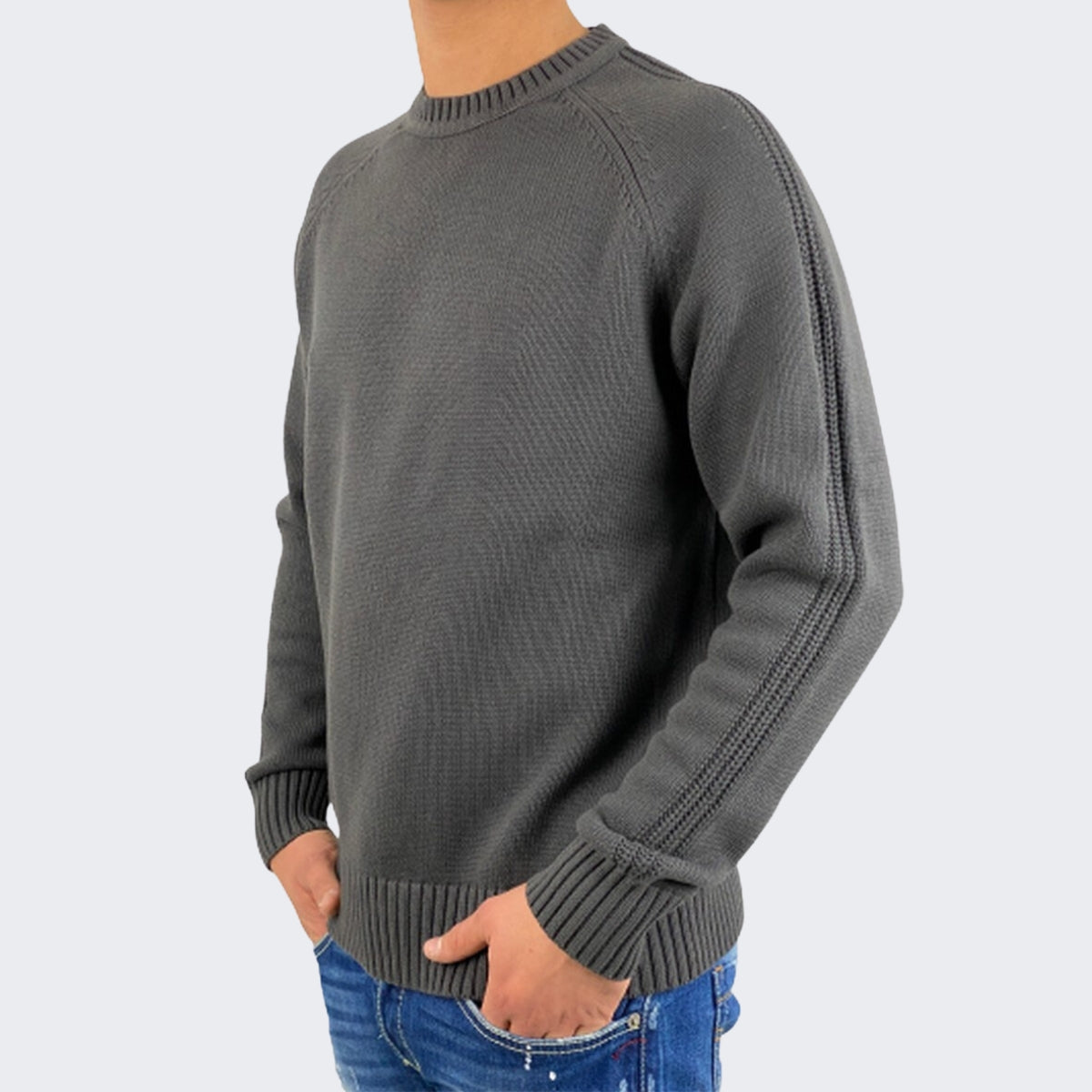 Inverno, Dik Tat, FW20, Girocollo, Grigio, L, M, Maglieria, Marrone, Outlet, S, Uomo, XL