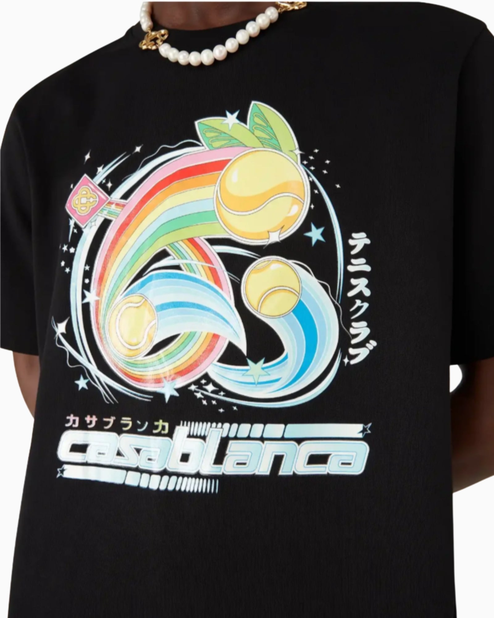 Casablanca T-Shirt MAW25JTS001/08 - SanShopLuxury - 2025, Abbigliamento, Autunno/Inverno, Casablanca, FW25, Idoneo, L, M, Nero, New, S, T-Shirt, Uomo, XL, XXL, XXXL