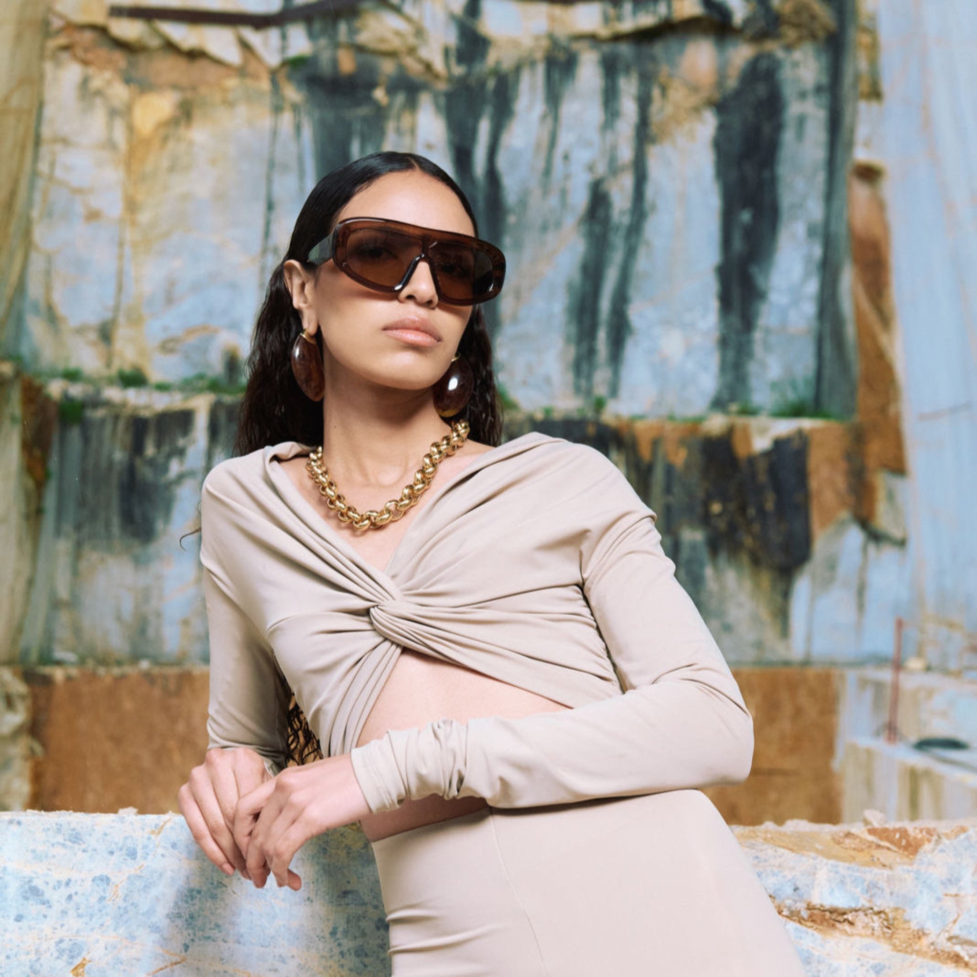 Sunglasses Occhiali VIENNA MOCHA-C01 - SanShopLuxury - 2025, Accessori, Autunno/Inverno, Bellezza, Continuativo, Donna, Marrone, New, Occhiali, Primavera/Estate, SS25, Stellato, Sunglasses, UNISEX, Uomo