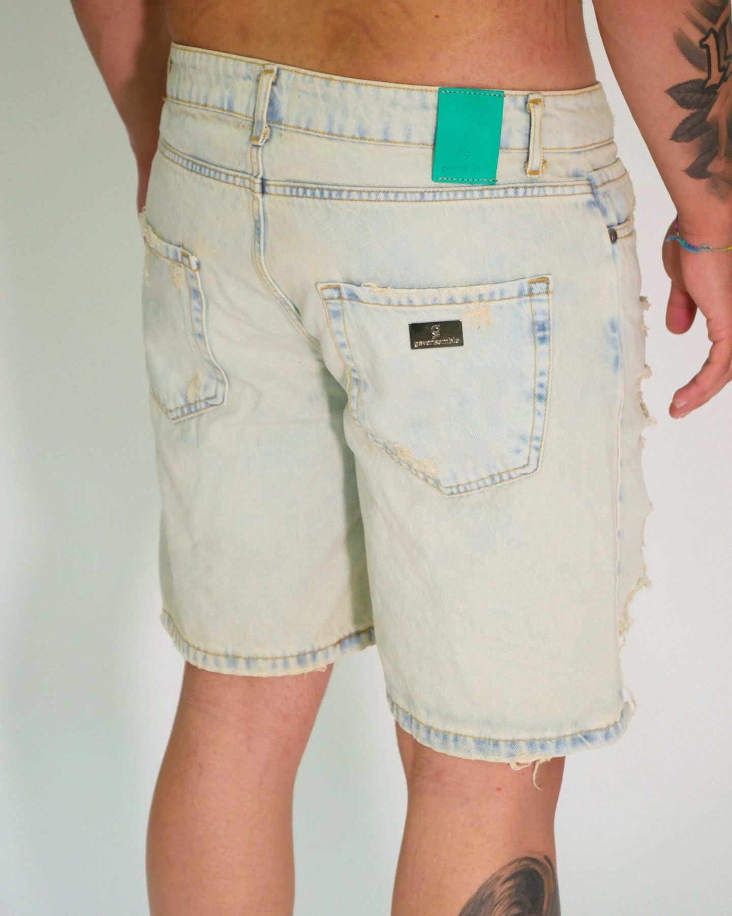 Gavensemble Short SHORT820 - SanShopLuxury - 2024, 44, 46, Abbigliamento, Blu, Blu Sabbiato, Gavensemble, Idoneo, jeans, Outlet, Primavera/Estate, Short, SS24, Uomo