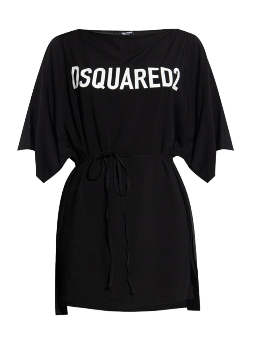 Dsquared2 Copricostume D6A253480 - SanShopLuxury - Abbigliamento, Abito, Beachwear, Carry Over, Copricostume, Donna, Dsquared2, Idoneo, L, M, Nero, New, Primavera/Estate, S