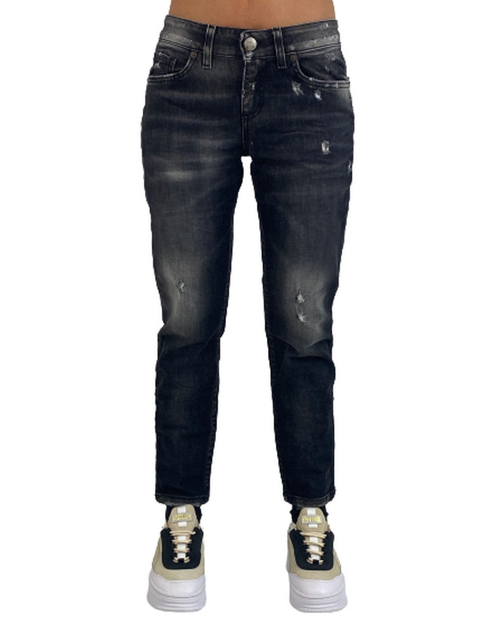 Inverno, Donna, Jeans, Nero, Outlet, SS19