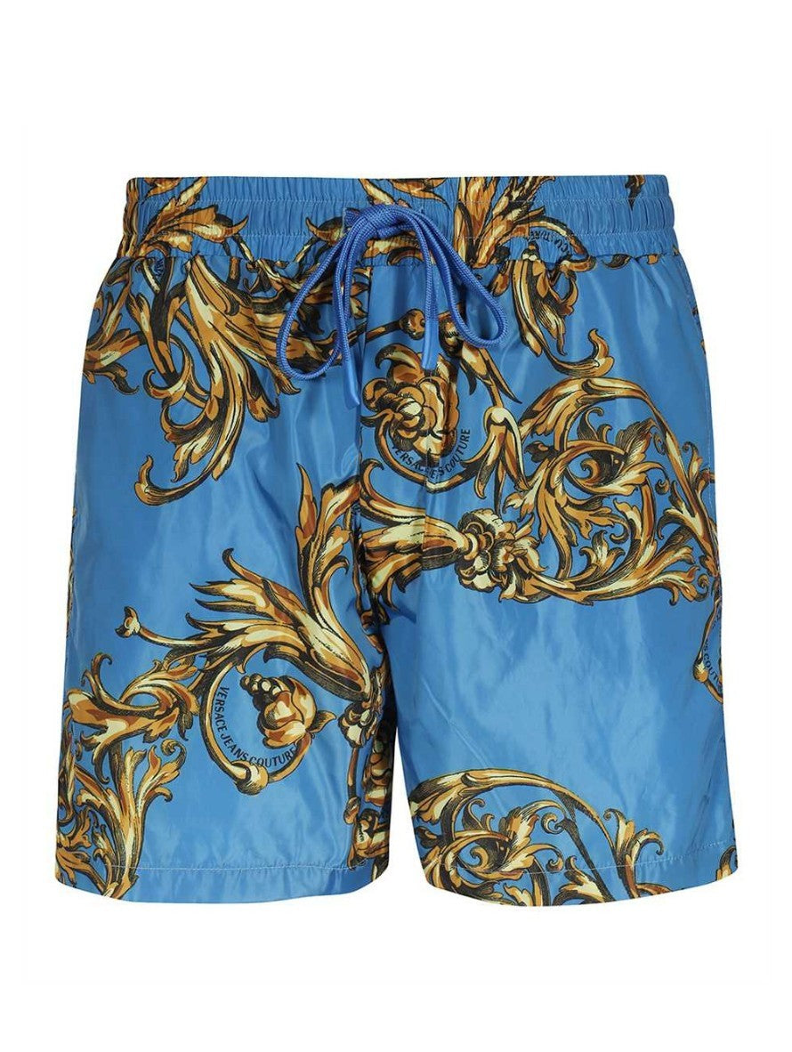 Versace Jeans Couture Costume 72GAD126 - SanShopLuxury - 2022, 46, 48, 50, 52, Abbigliamento, Azzurro, Beachwear, Costume, Idoneo, Nero, Outlet, Pantaloncino, Primavera/Estate, SS22, Uomo, Versace Jeans Couture