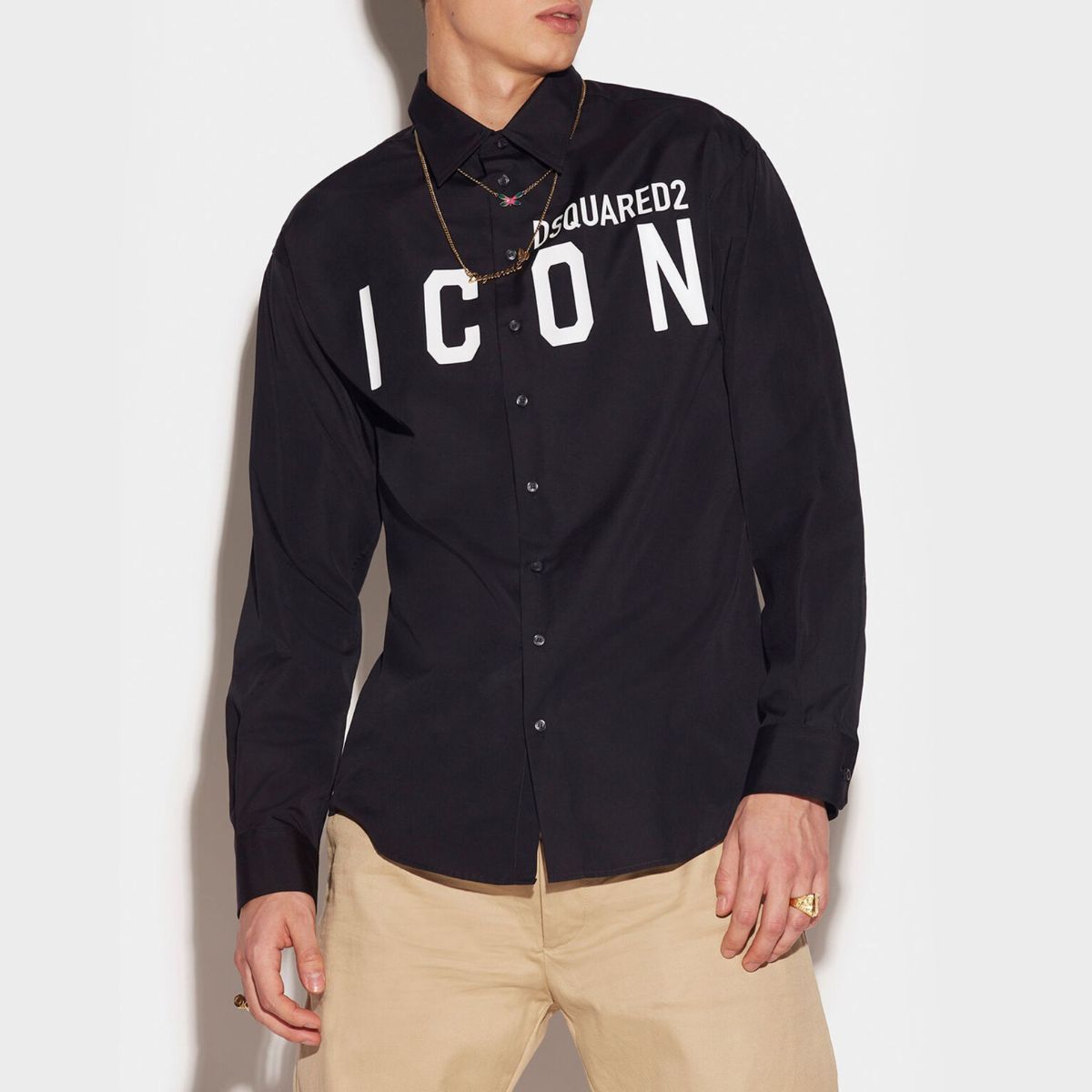 Dsquared2 Camicie S79DL0026 - SanShopLuxury - 2023, 48, 50, 52, Abbigliamento, Autunno/Inverno, Camicie, Dsquared2, FW23, Idoneo, Manica lunga, Nero, Outlet, Ultimo, Uomo