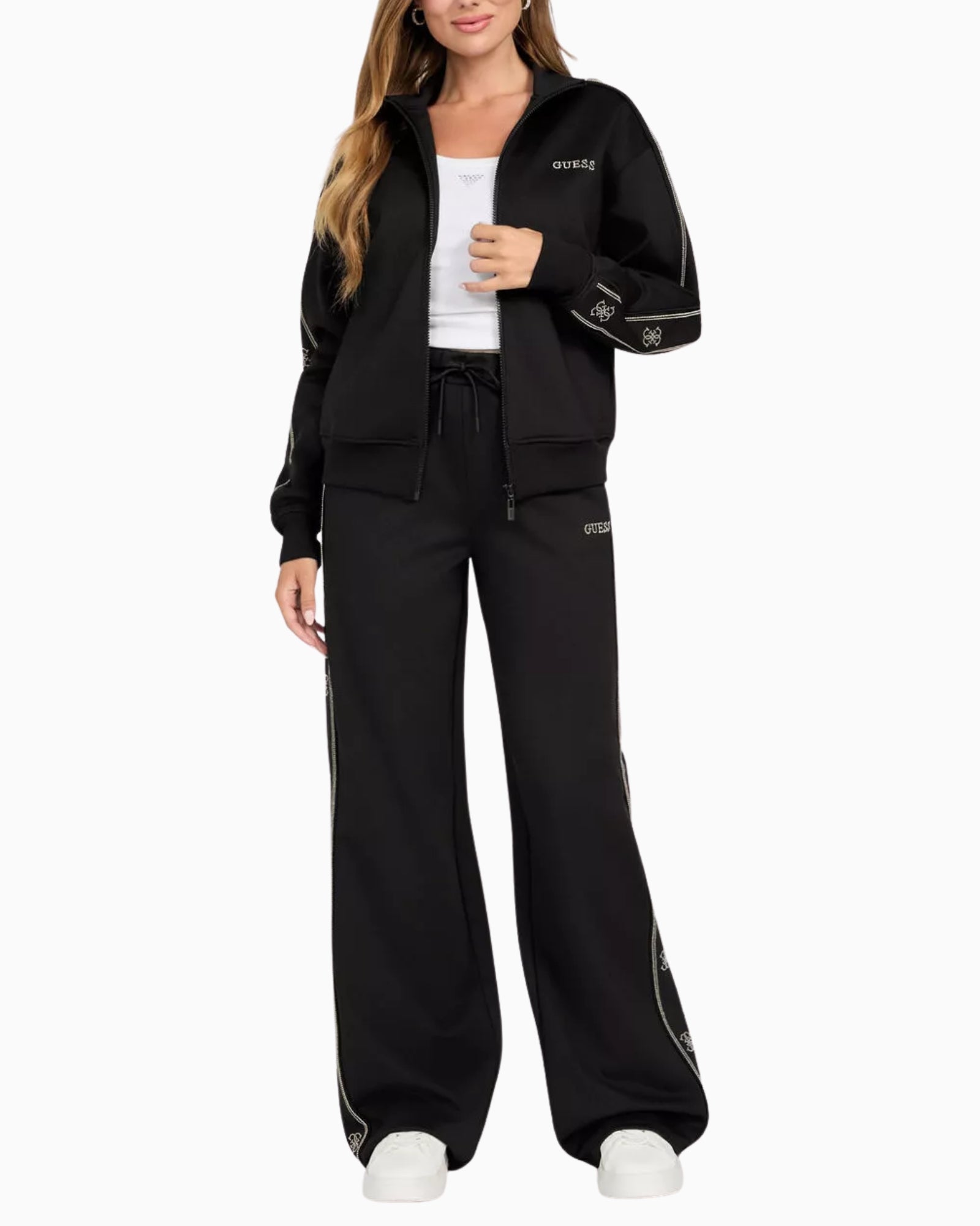 Guess Pantalone V5BB12 KCX22 JBLK - SanShopLuxury - 2025, Abbigliamento, Autunno/Inverno, Donna, FW25, Guess, Idoneo, L, M, Nero, New, Pantalone, S