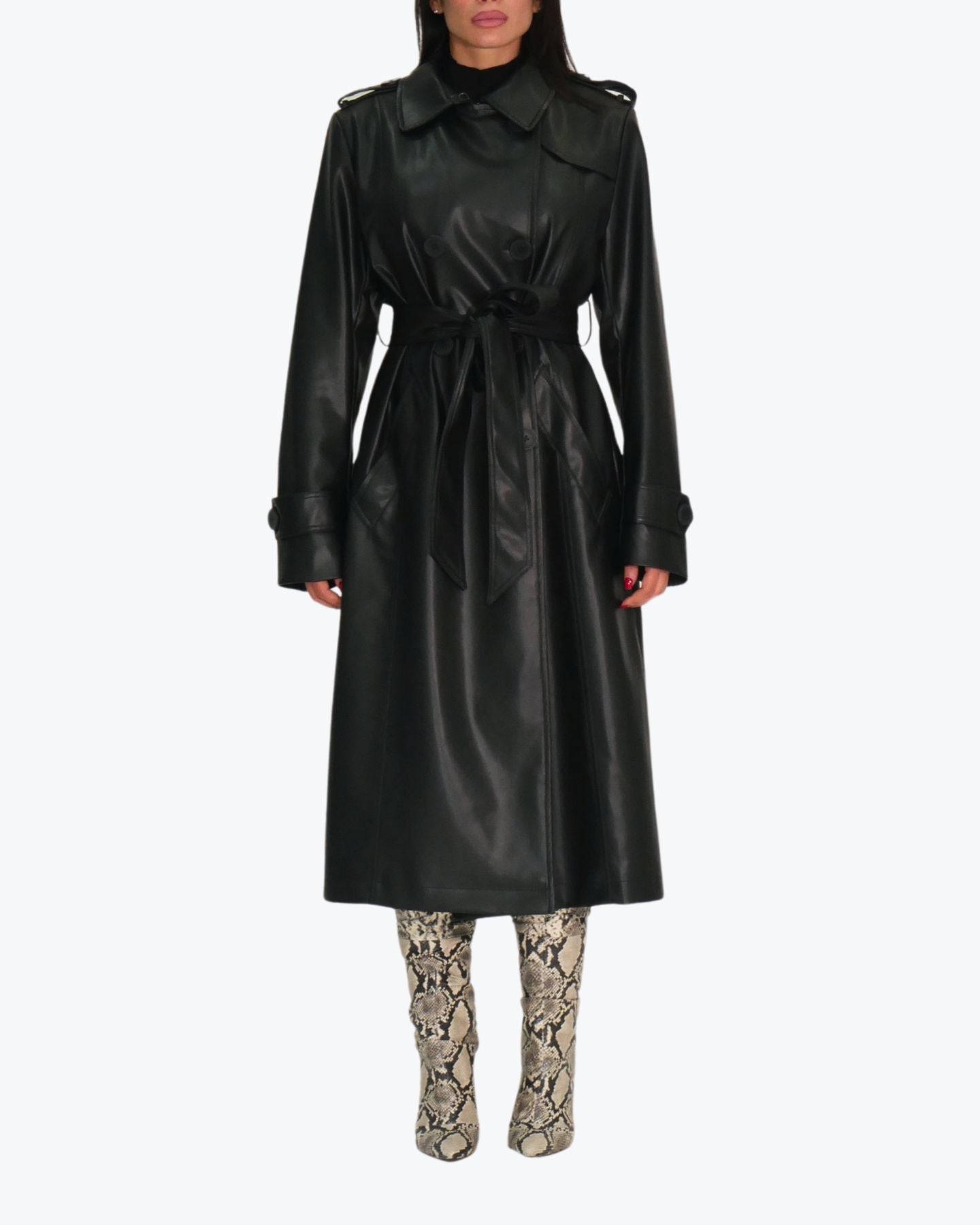 Shiki Trench SABINA - SanShopLuxury - 2024, Abbigliamento, Autunno/Inverno, Donna, FW24, Idoneo, M, Nero, Outlet, S, Shiki, Trench, Ultimo