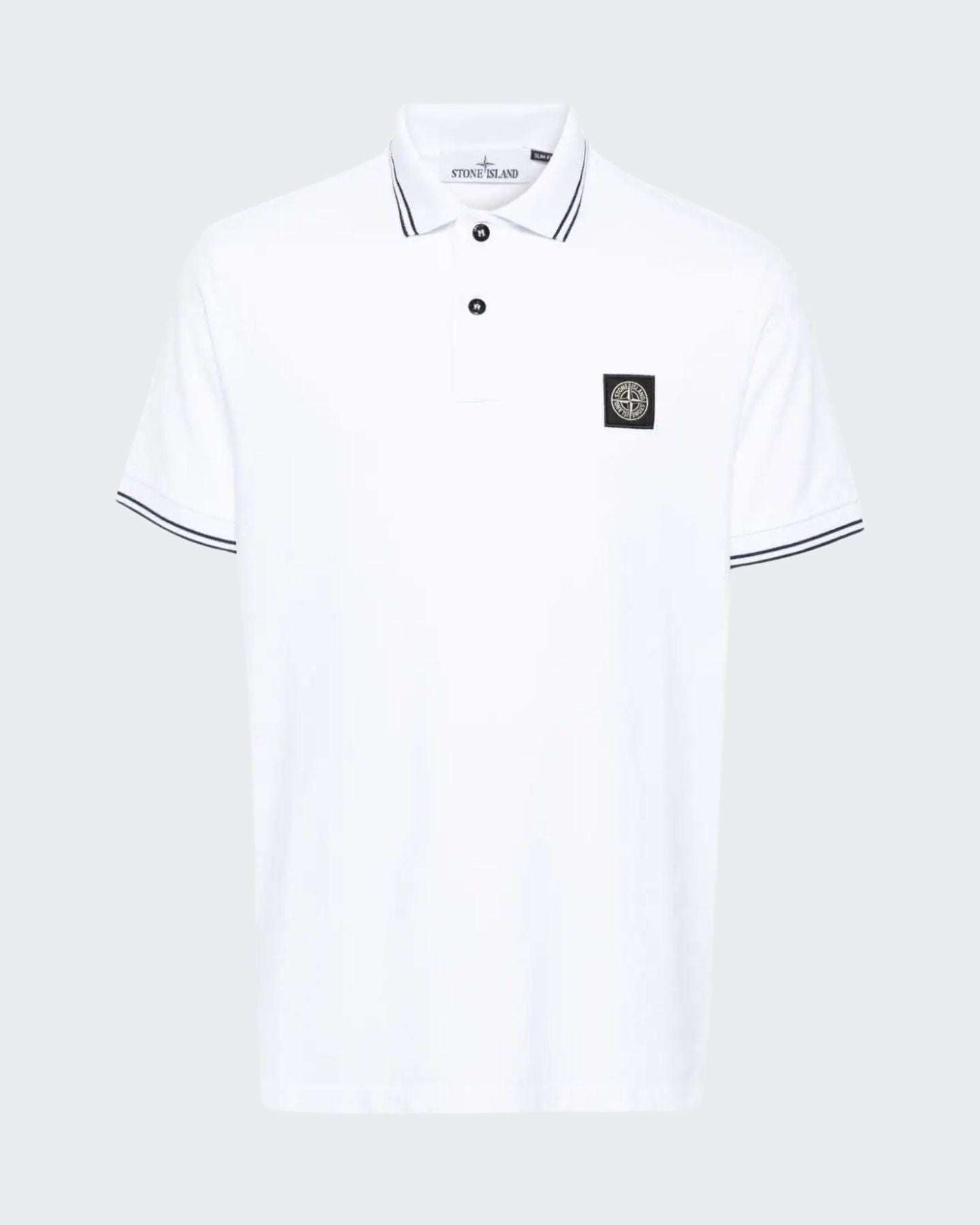 Stone Island T-Shirt Polo 80152SC18-A1001 - SanShopLuxury - 2024, Abbigliamento, Bianco, L, Outlet, Primavera/Estate, SS24, Stellato, Stone Island, T-Shirt Polo, Ultimo, Uomo