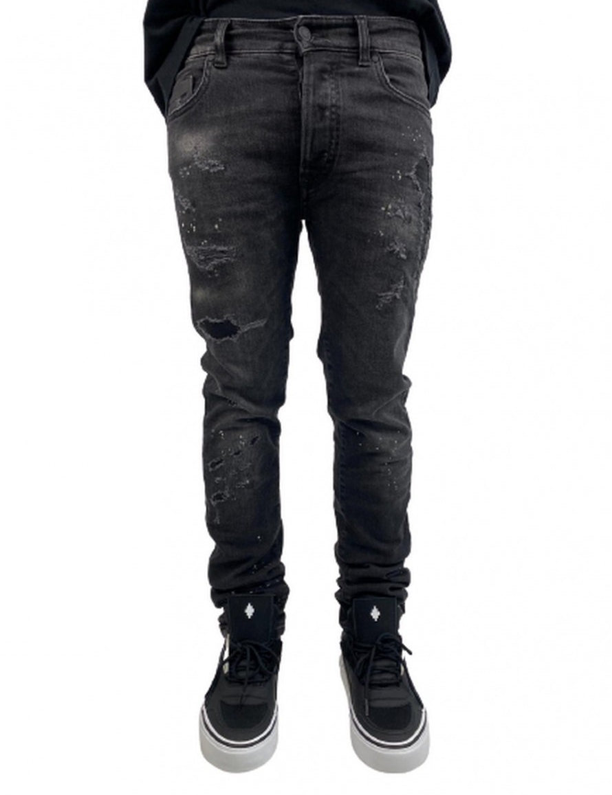 Inverno, FW18, Jeans, Marcelo Burlon, Nero, Outlet, Uomo