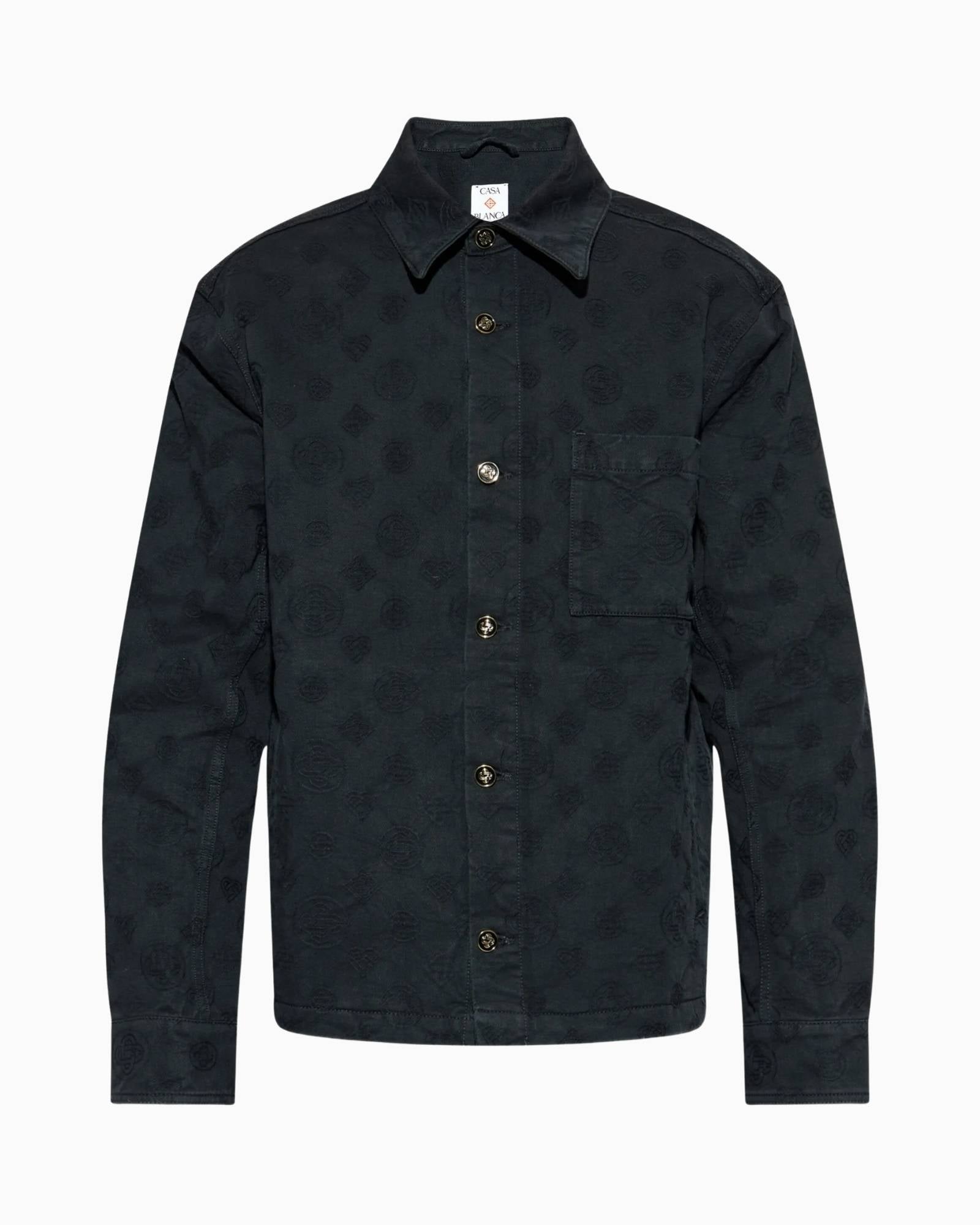 Casablanca Giubbino MAW25JK420/01 - SanShopLuxury - 2025, Abbigliamento, Autunno/Inverno, Casablanca, Continuativo, FW25, Giubbino, Idoneo, jeans, L, M, Nero, New, Primavera/Estate, Uomo, XL