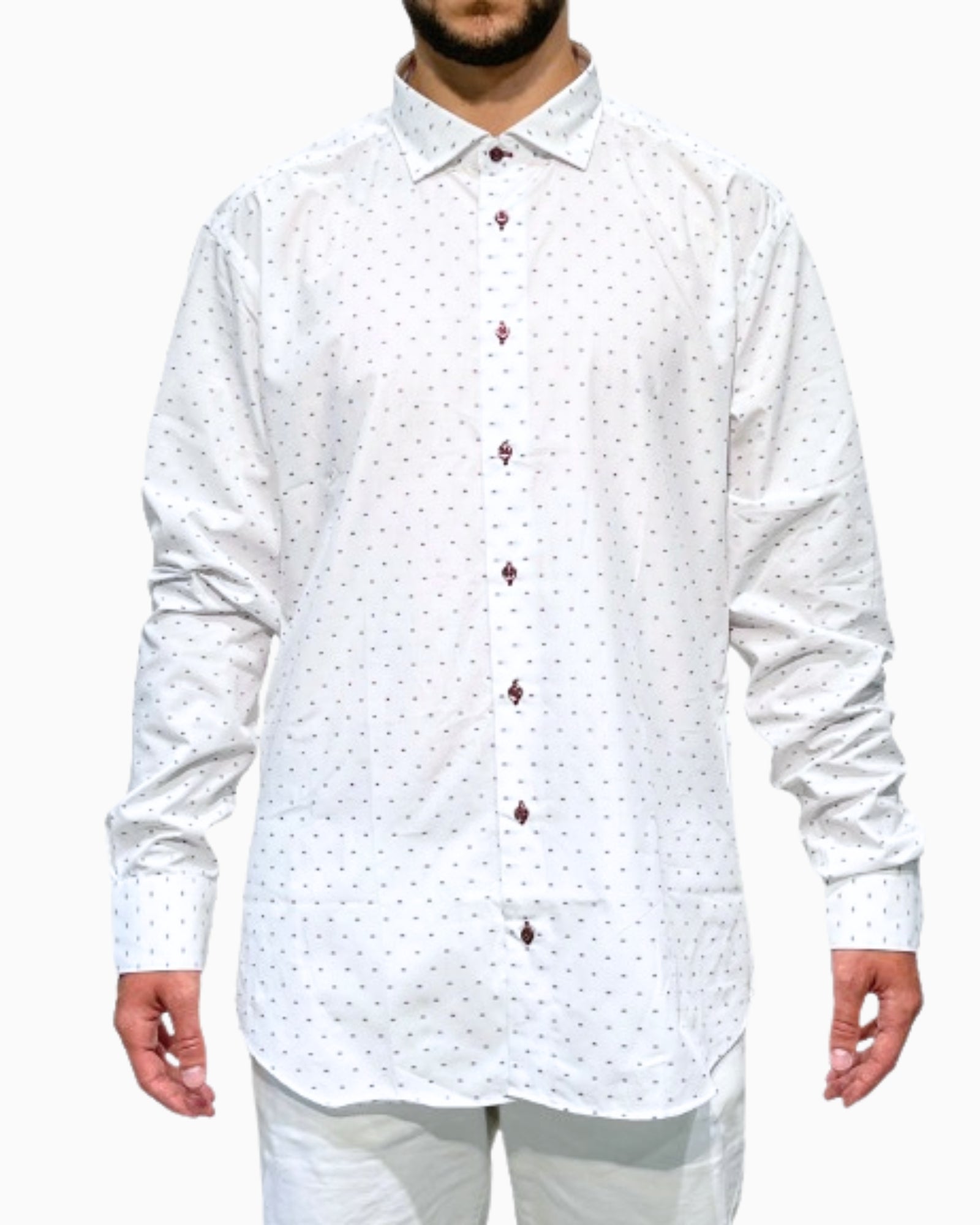 Sartoria Italiana Camicia 002-ROMA-13 - SanShopLuxury - 2019, 43, Abbigliamento, Autunno/Inverno, Bianco, Camicia, Carry Over, Continuativo, Idoneo, New, Primavera/Estate, Sartoria Italiana, Ultimo, Uomo