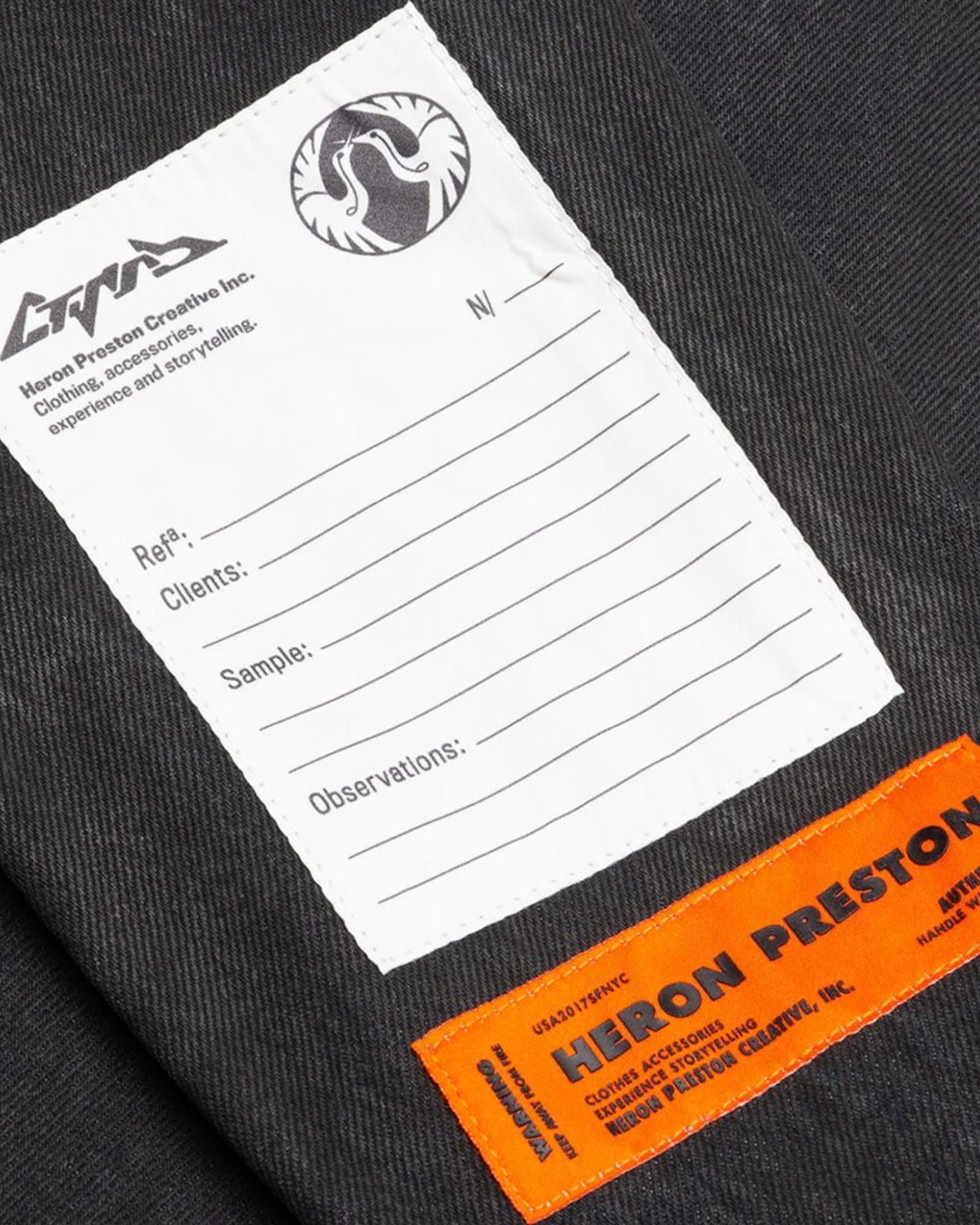 Heron Preston Giubbino HMYE008F20DEN001/1000