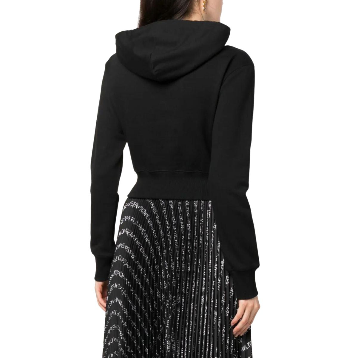 Versace Jeans Couture Felpa 75HAII04 CF00I - SanShopLuxury - 2023, Abbigliamento, Autunno/Inverno, Con Cappuccio, Donna, Felpa, FW23, L, M, Nero-Fucsia, Outlet, S, Versace Jeans Couture