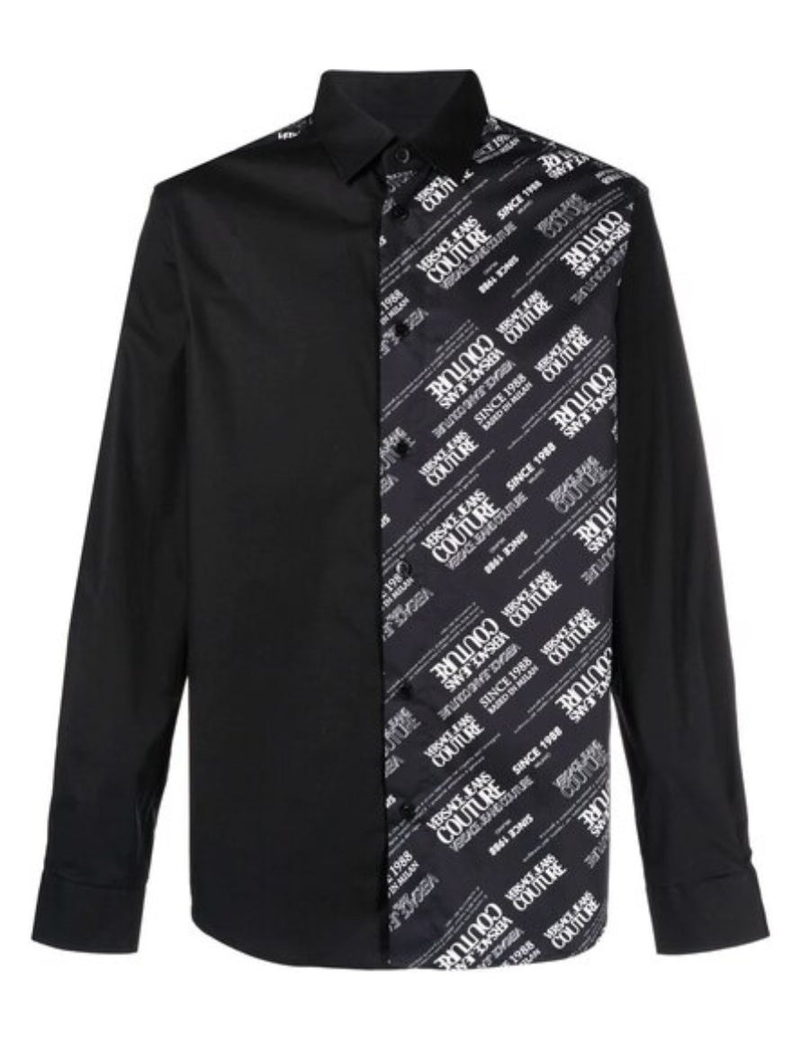 Inverno, Bianco, Camicie, FW21, Nero, Outlet, Uomo, Versace Jeans Couture