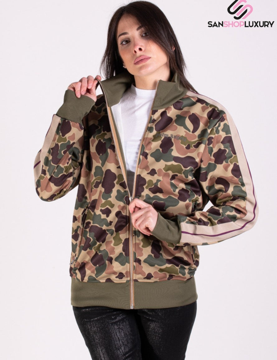 Inverno, Camouflage, Donna, Felpa, FW21, L, M, Marrone, Outlet, Palm Angels, Zip