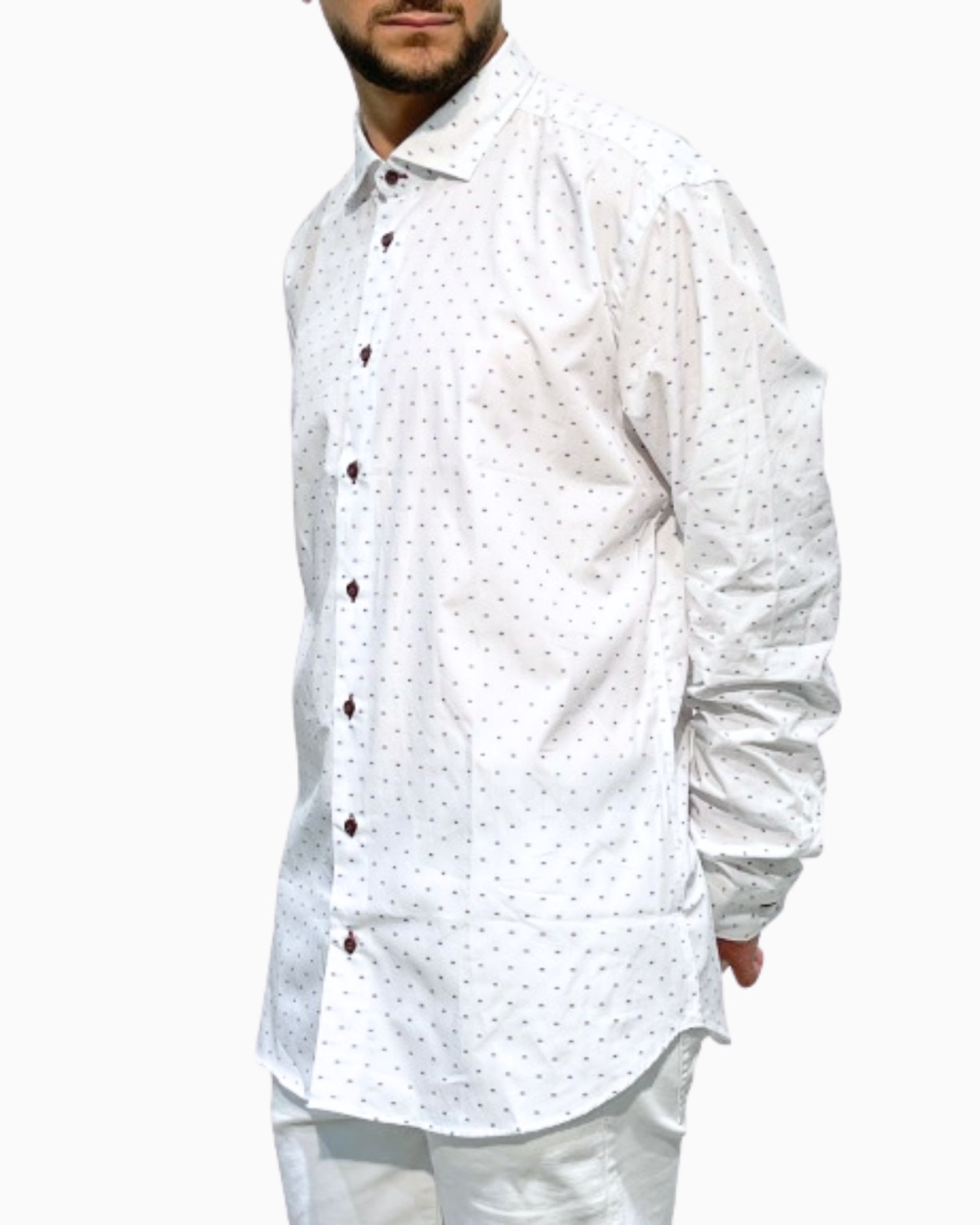 Sartoria Italiana Camicia 002-ROMA-13 - SanShopLuxury - 2019, 43, Abbigliamento, Autunno/Inverno, Bianco, Camicia, Carry Over, Continuativo, Idoneo, New, Primavera/Estate, Sartoria Italiana, Ultimo, Uomo