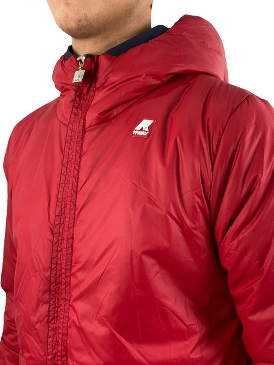 K-Way Giubbino K008JQ0 - SanShopLuxury - -50%, 2018, Abbigliamento, Autunno/Inverno, Blu Royal-Blu Navy, Blu-Rosso, FW18, Giubbino, K-Way, Outlet, S, Uomo