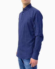 Sartoria Italiana Camicia 002-ROMA-16 - SanShopLuxury - 2019, 38, Abbigliamento, Autunno/Inverno, Blu, Camicia, Carry Over, Continuativo, Idoneo, New, Primavera/Estate, Sartoria Italiana, Ultimo, Uomo