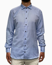 Sartoria Italiana Camicia 002-ROMA-9 - SanShopLuxury - 2019, 41, Abbigliamento, Autunno/Inverno, Azzurro, Camicia, Carry Over, Continuativo, Idoneo, New, Primavera/Estate, Sartoria Italiana, Uomo