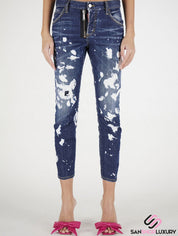 Dsquared2 Jeans S75LB0525 S30342 470 - SanShopLuxury - -50%, 2021, 40, 42, 44, 46, Abbigliamento, Autunno/Inverno, Blu, Donna, Dsquared2, FW21, Jeans, Outlet