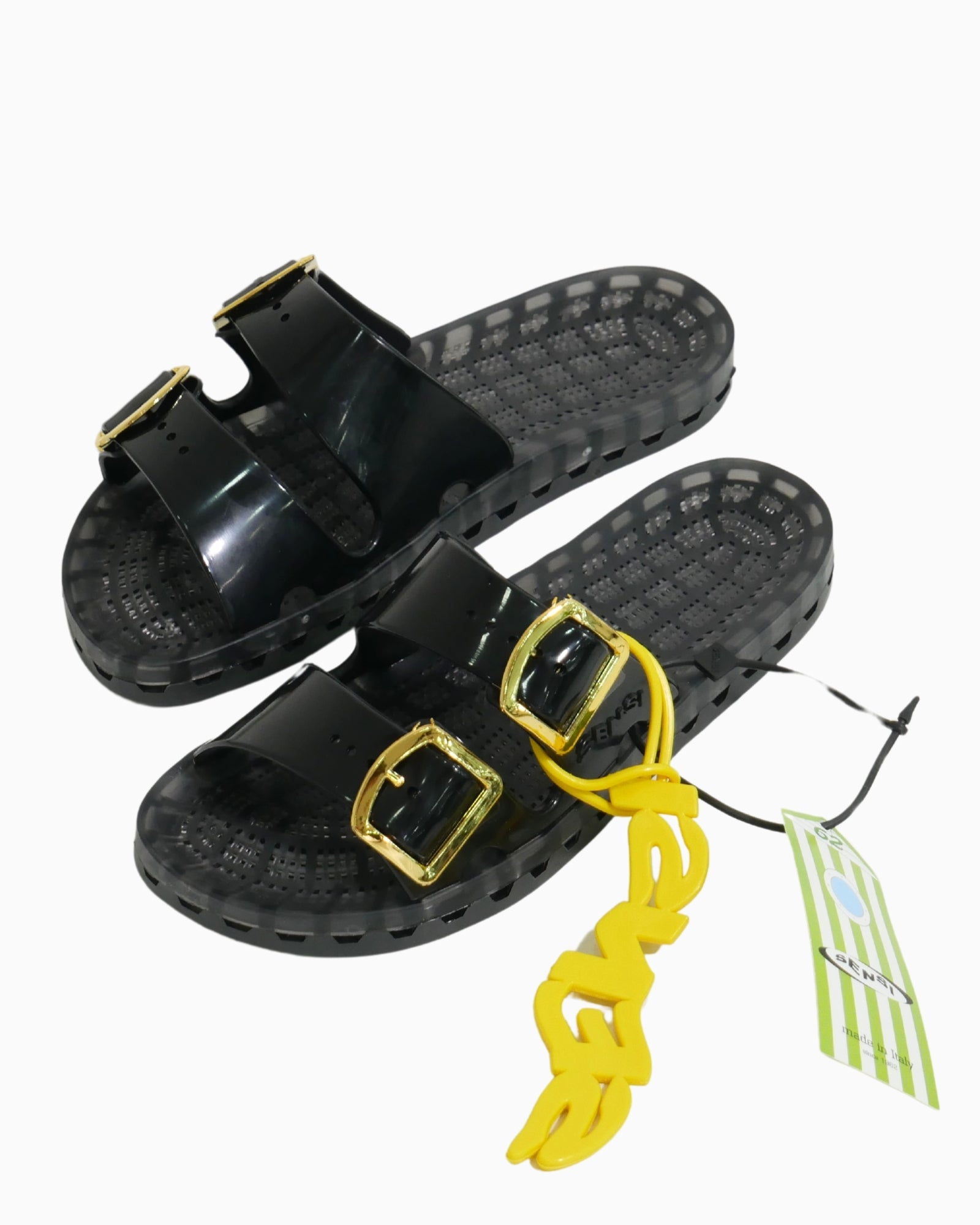 Sensi Sandali 4151/FLAMINGO001 - SanShopLuxury - 36/37, 38/39, 40/41, 42/43, 44/45, Beachwear, Calzature, Carry Over, Donna, Gomma, Idoneo, Nero, New, Primavera/Estate, Sandali, Sensi, UNISEX, Uomo