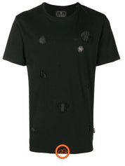 Philipp Plein T-Shirt MTK2802PJY002N - SanShopLuxury - -50%, 2018, Abbigliamento, Autunno/Inverno, FW18, L, Nero, Outlet, Philipp Plein, T-Shirt, Ultimo, Uomo