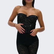 District Margherita Mazzei Top LS30 - SanShopLuxury - 2023, 42, 44, 46, A bustier, Abbigliamento, Autunno/Inverno, District Margherita Mazzei, Donna, FW23, Nero, Outlet, Top