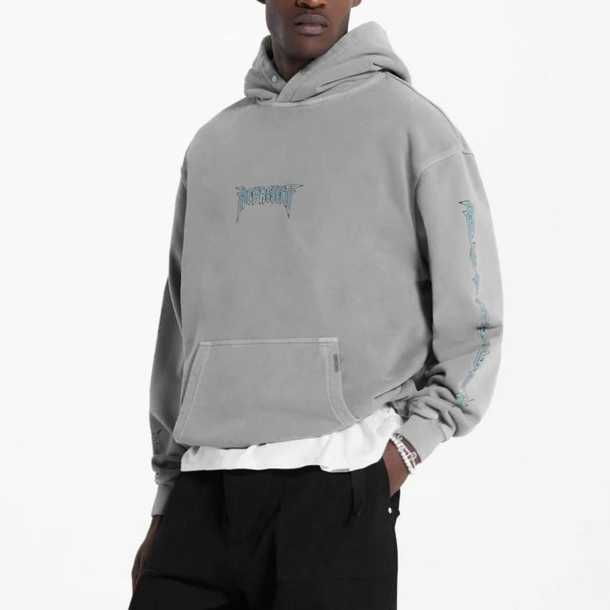 Represent Felpa MH4027 - SanShopLuxury - 2023, Abbigliamento, Autunno/Inverno, Con Cappuccio, Felpa, FW23, Grigio, Idoneo, L, M, Outlet, Represent, S, Uomo, XL