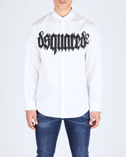 Dsquared2 Camicia S74DM0809/S36275100 - SanShopLuxury - 2024, 46, 48, 50, 52, 54, Abbigliamento, Bianco, Bianco-Nero, Camicia, Dsquared2, Idoneo, Outlet, Primavera/Estate, SS24, Ultimo, Uomo