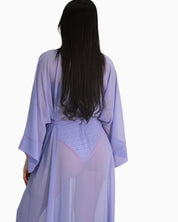 District Margherita Mazzei Copricostume 5WU73 0023 - SanShopLuxury - 2025, Abbigliamento, Beachwear, Celeste, Copricostume, District Margherita Mazzei, Donna, Idoneo, Kimono Lungo, New, Primavera/Estate, SS25, Ultimo, Unica