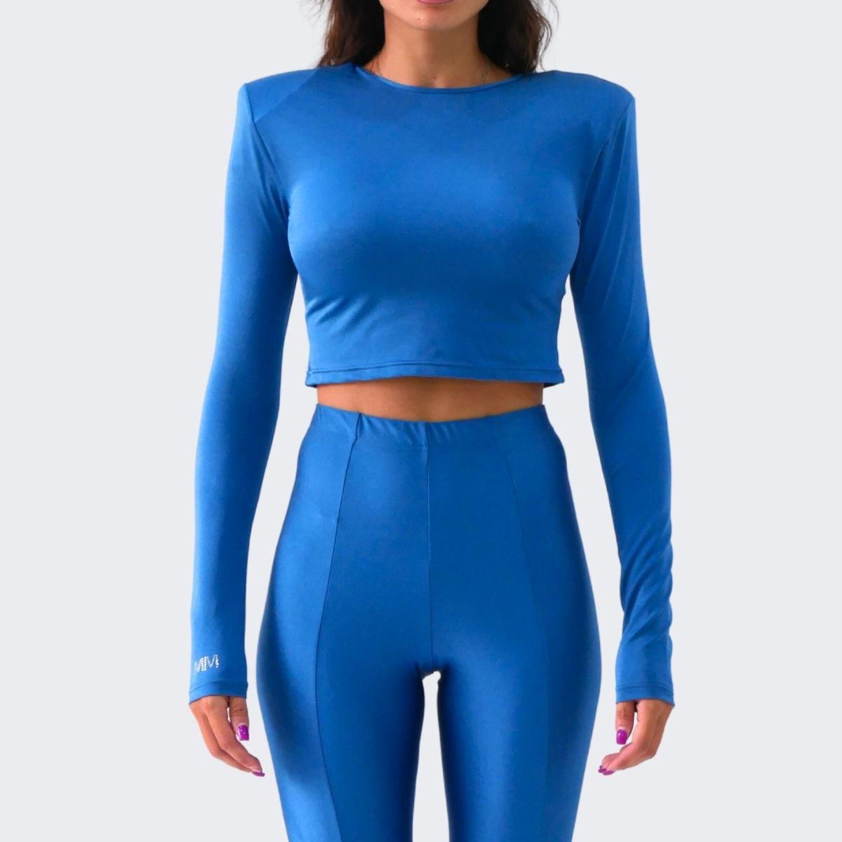 Inverno, District Margherita Mazzei, Donna, FW23, M, Outlet, Petrolio, T-Shirt Top, Ultimo