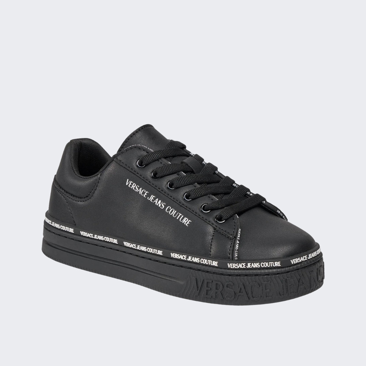 Versace Jeans Couture Sneakers 75VA3SK5 ZP315 - SanShopLuxury - 2023, 36, 37, 38, 39, 40, 41, Autunno/Inverno, Bianco-Lilla, Calzature, Donna, FW23, Idoneo, Nero, Outlet, Sneakers, Versace Jeans Couture