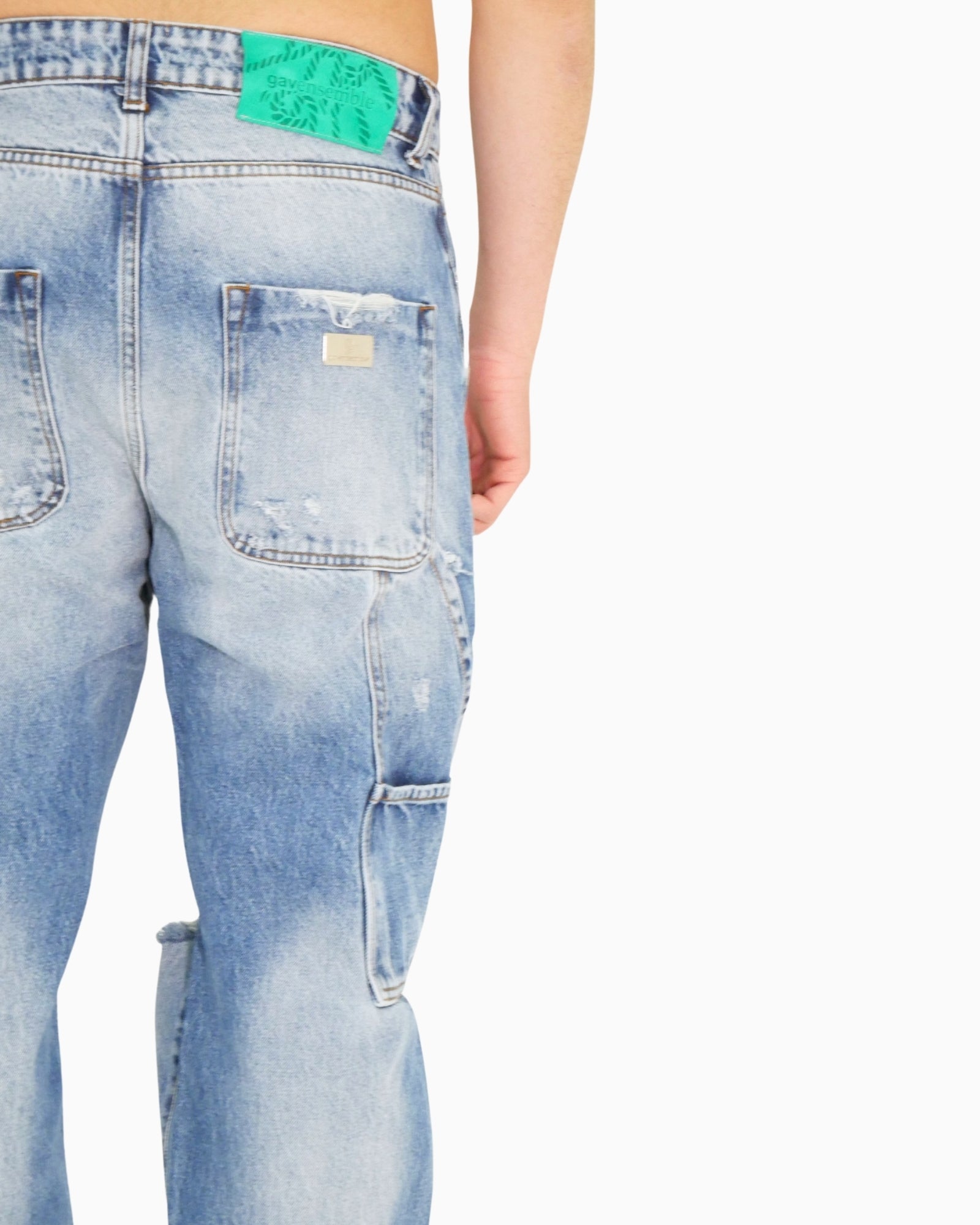 Gavensemble Jeans SS25-BAGGY810-BL - SanShopLuxury - 2025, 44, 46, 48, 50, 52, 54, Abbigliamento, Blu, Gavensemble, Idoneo, Jeans, New, Primavera/Estate, SS25, Uomo