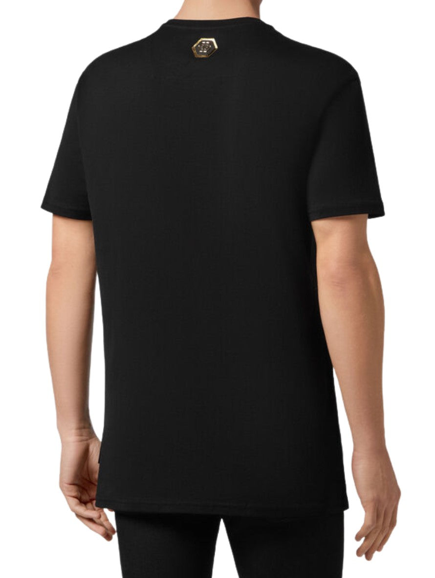 Philipp Plein T-Shirt CMTK4687/PJY002N0216 - SanShopLuxury - -50%, 2020, Abbigliamento, Autunno/Inverno, FW20, L, Nero, Outlet, Philipp Plein, T-Shirt, Uomo, XL
