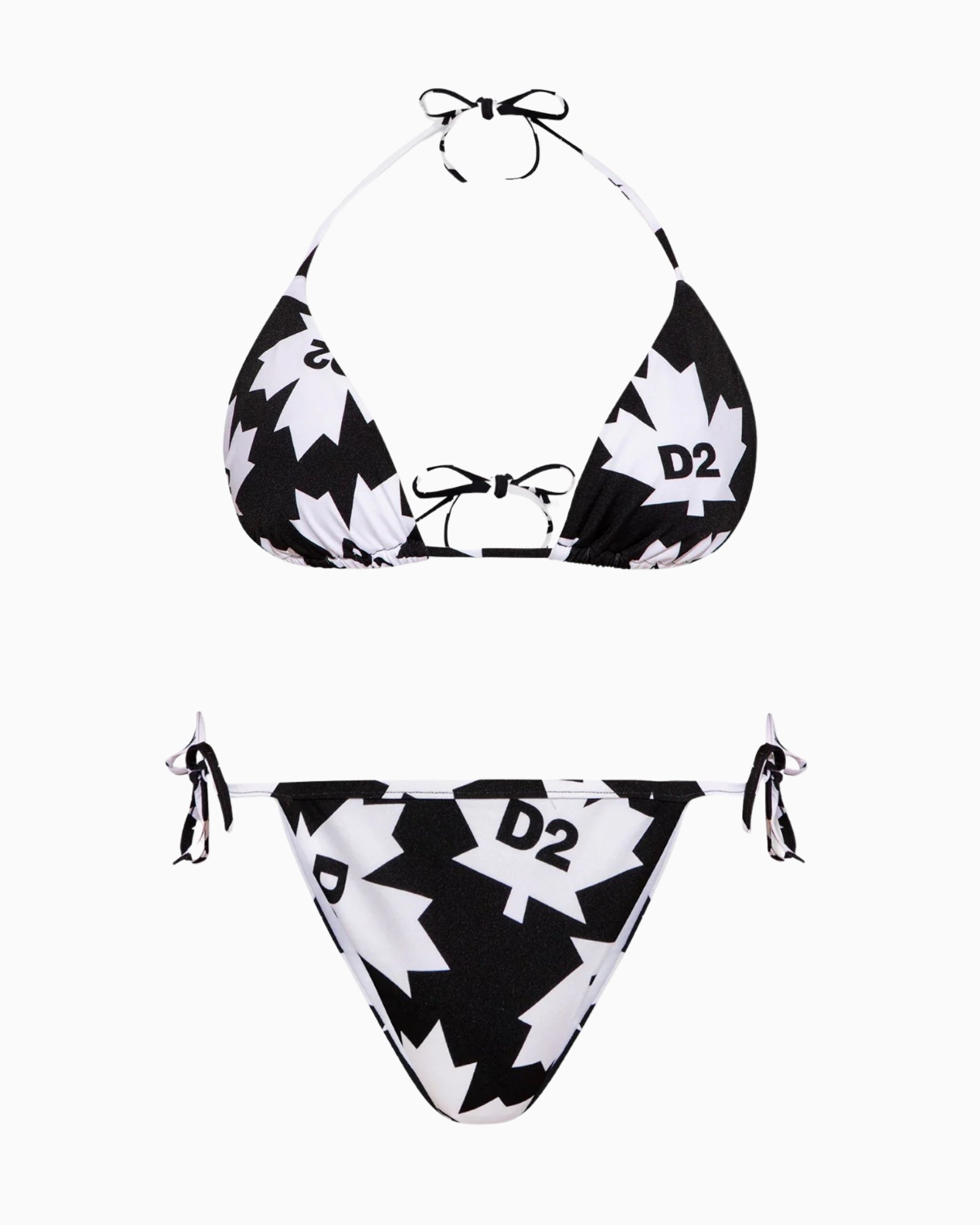 Dsquared2 Costume D6BX63120-D6B083120 - SanShopLuxury - 2022, 38, 40, 42, 44, 46, Abbigliamento, Beachwear, Costume, Donna, Dsquared2, Idoneo, Nero, Outlet, Primavera/Estate, Rosso, SS22, Triangolo