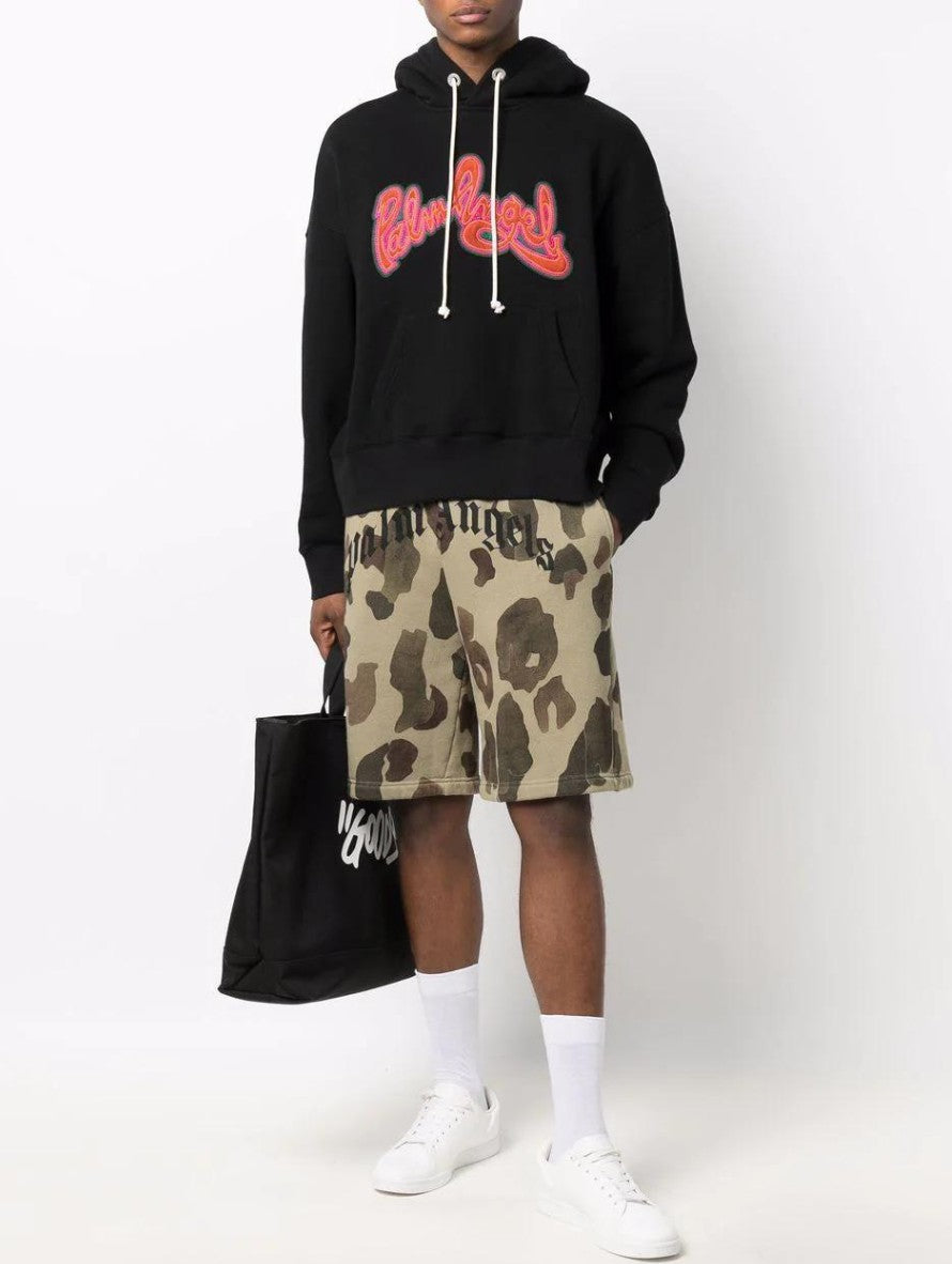 Palm Angels Felpa PMBB058F21FLE0051020 - SanShopLuxury - -50%, 2021, Abbigliamento, Autunno/Inverno, Felpa, FW21, M, Nero, Outlet, Palm Angels, Ultimo, Uomo